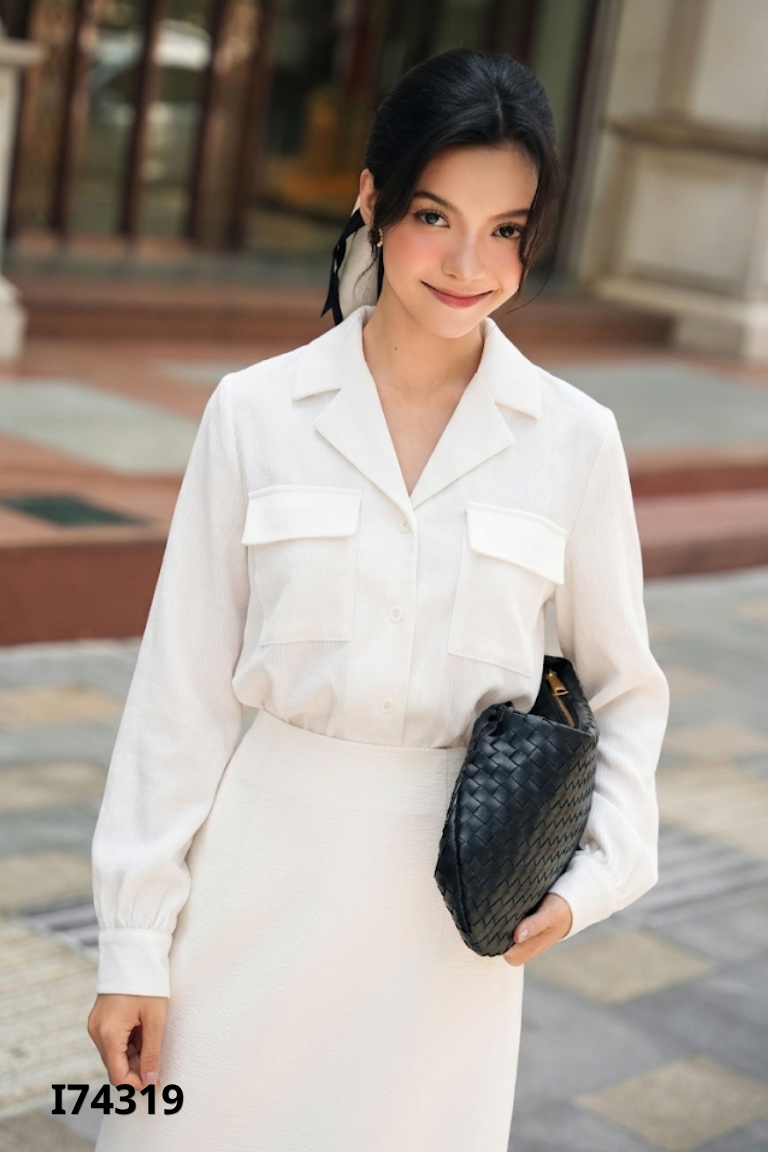 Áo sơ mi D.CHIC trắng