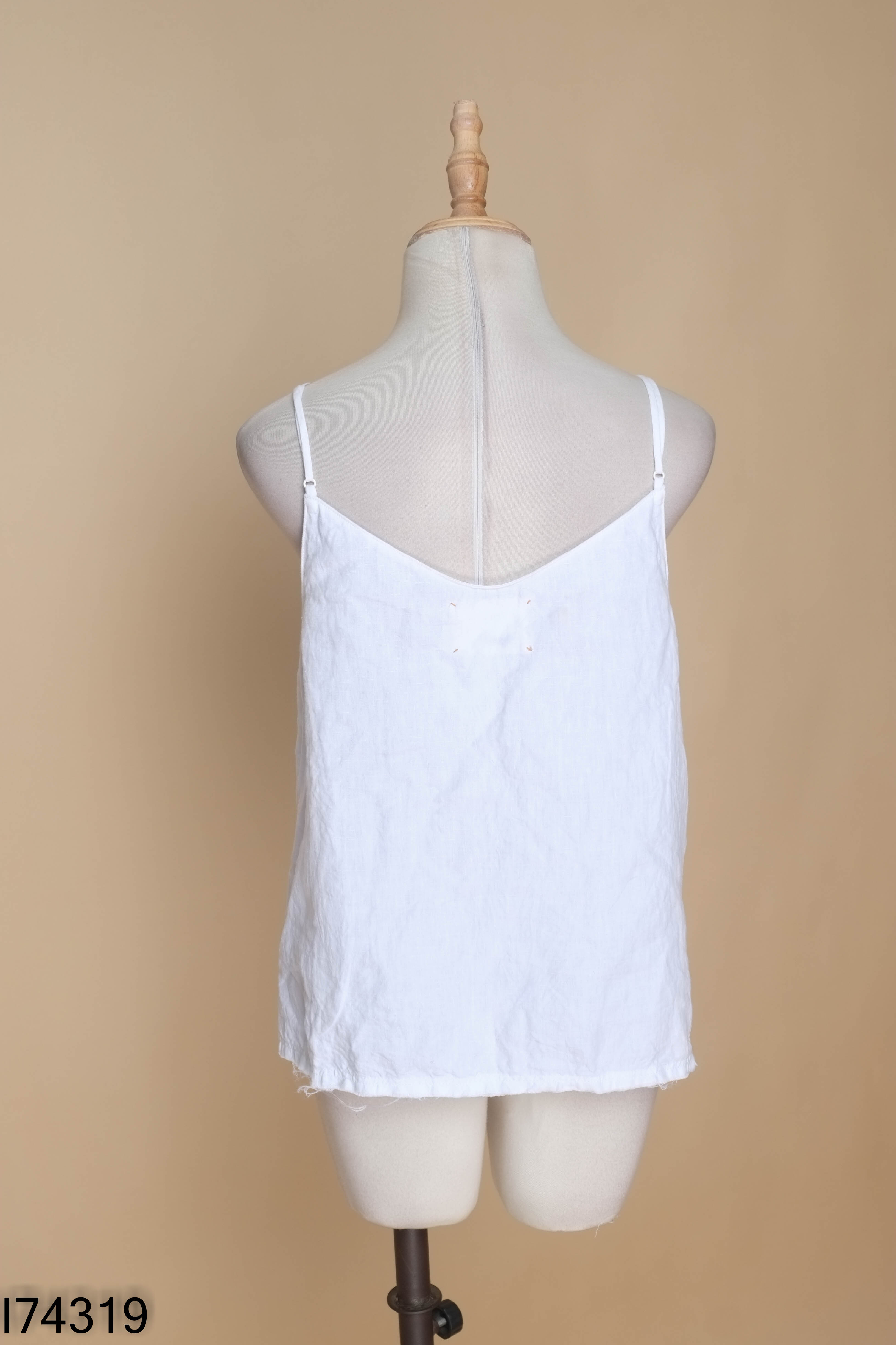 Áo hai dây linen THE 31 trắng