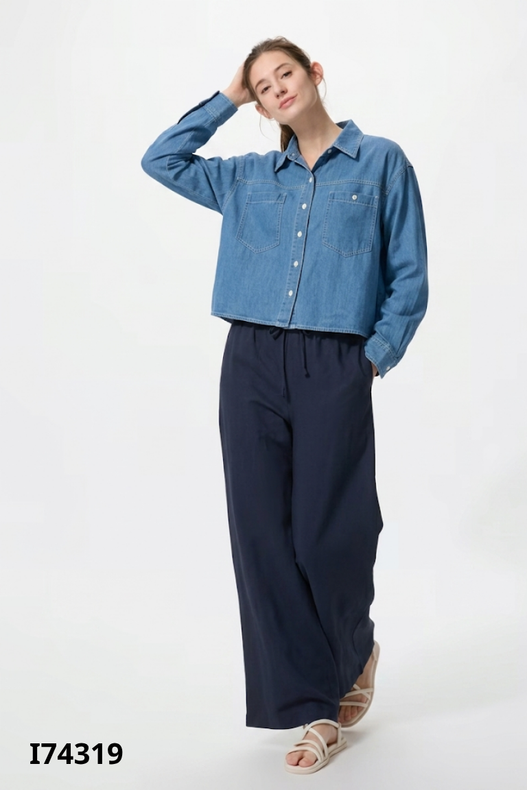 Áo sơ mi jeans xanh nhạt