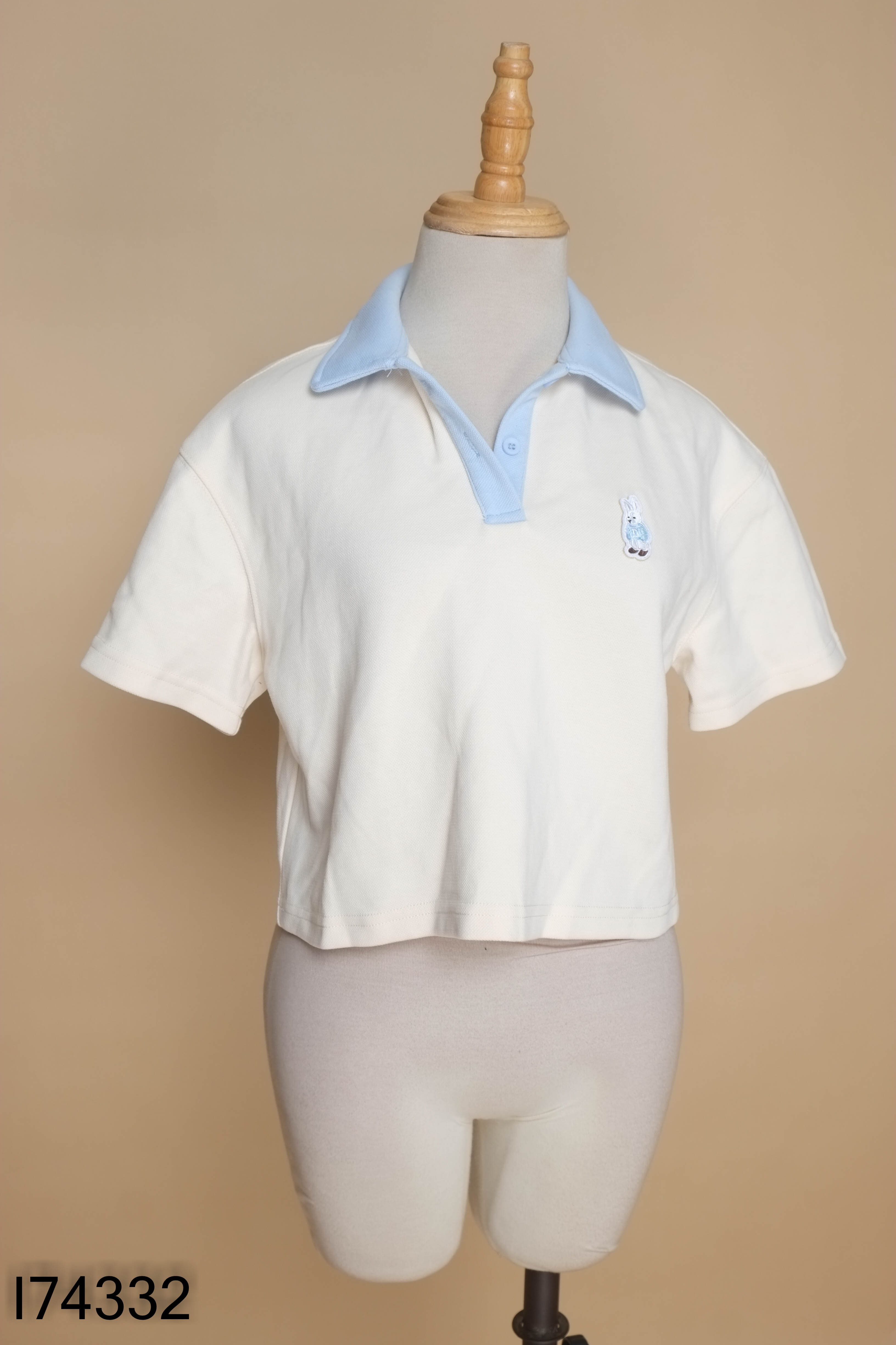Áo crotop be DESSUU cổ xanh