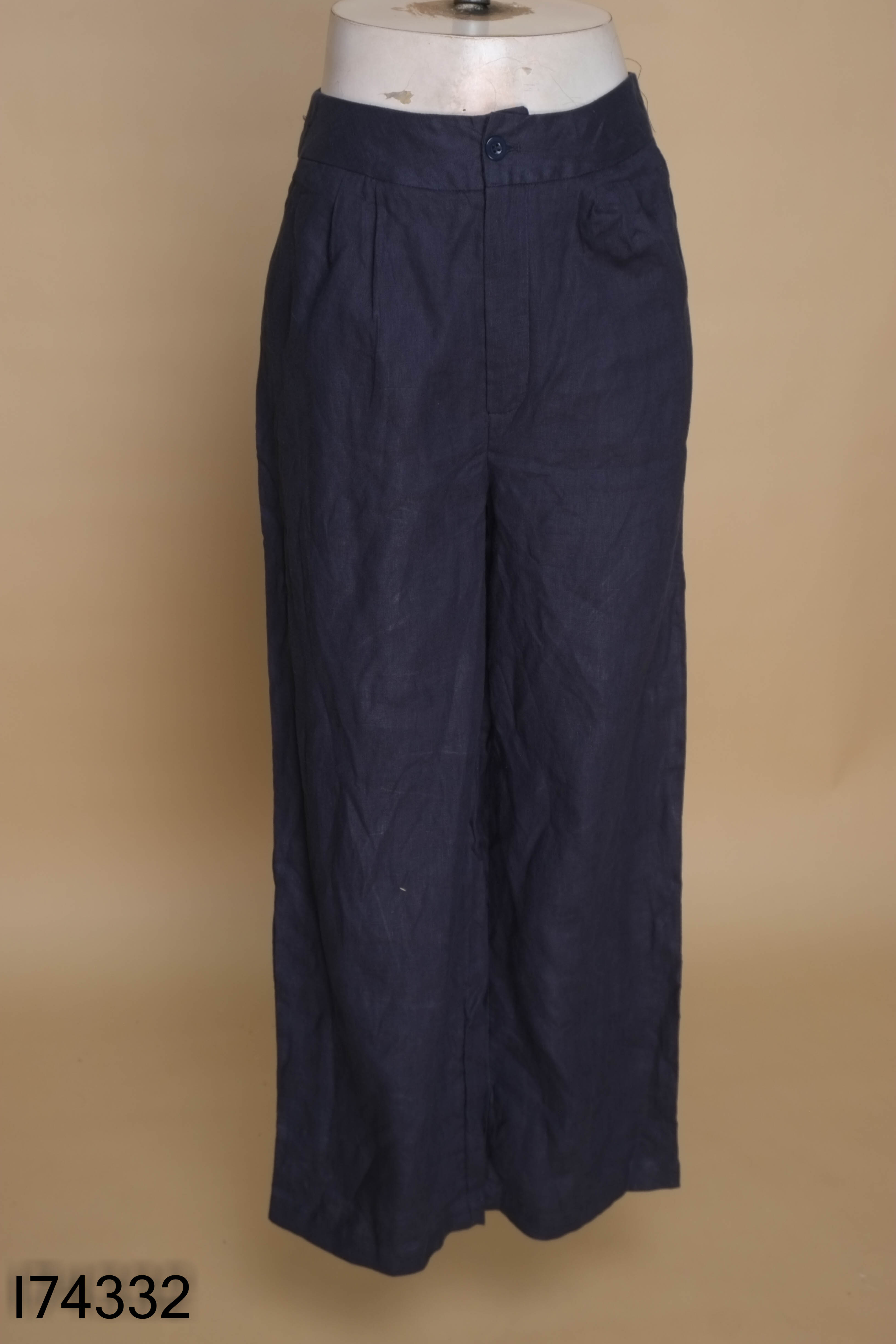 Quần linen KADARA xanh than