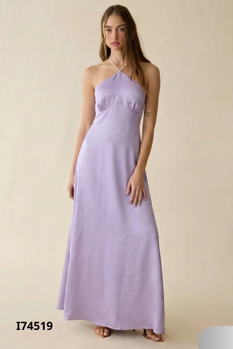 Váy LOLITA lụa tím dây ngọc