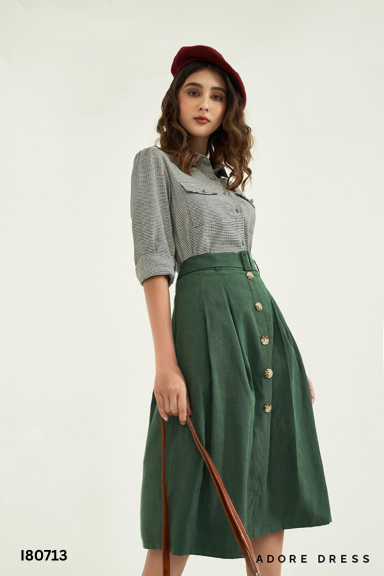 Chân váy ADORE DRESS xanh rêu