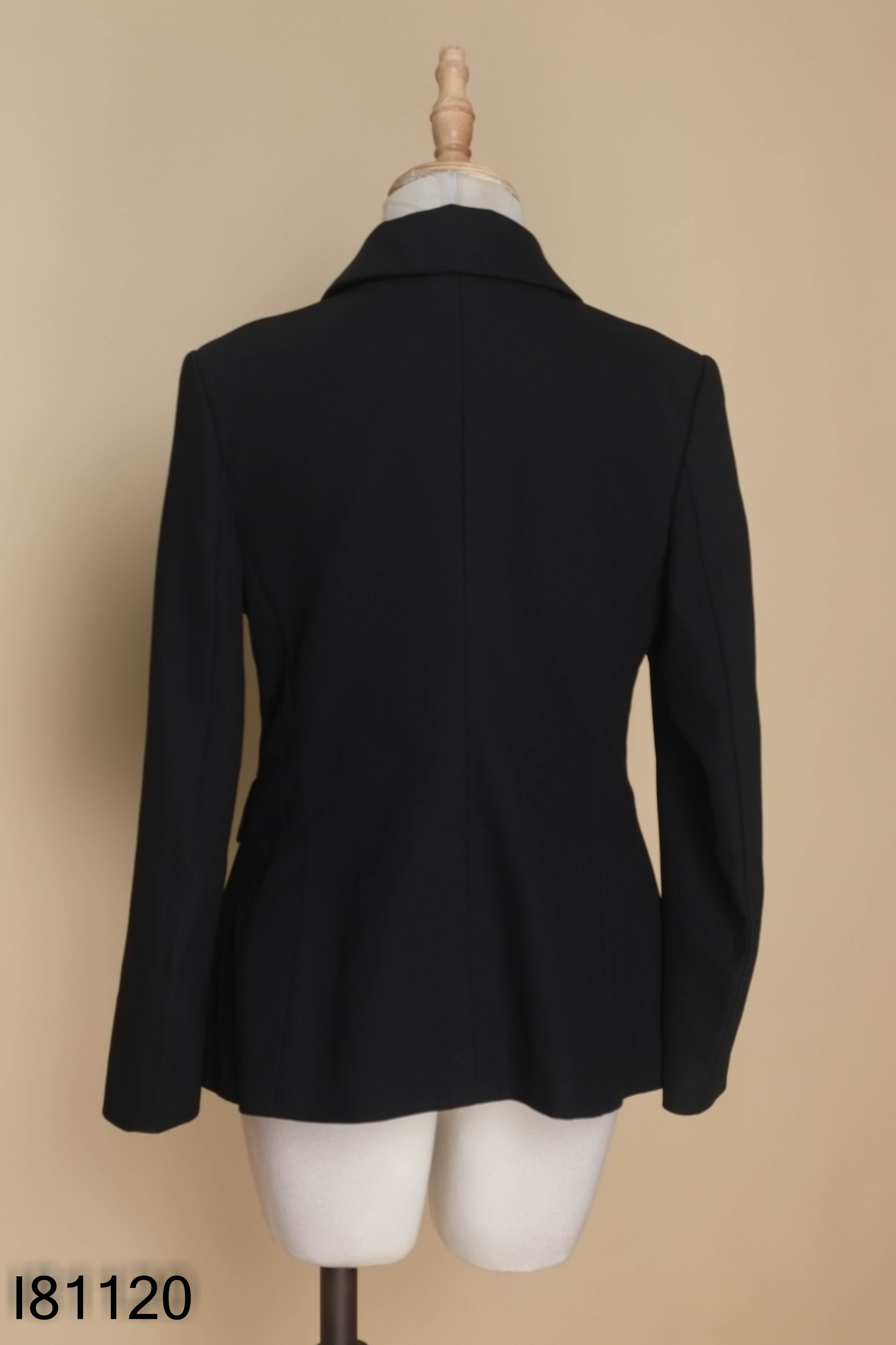 Áo blazer thiết kế đen trơn