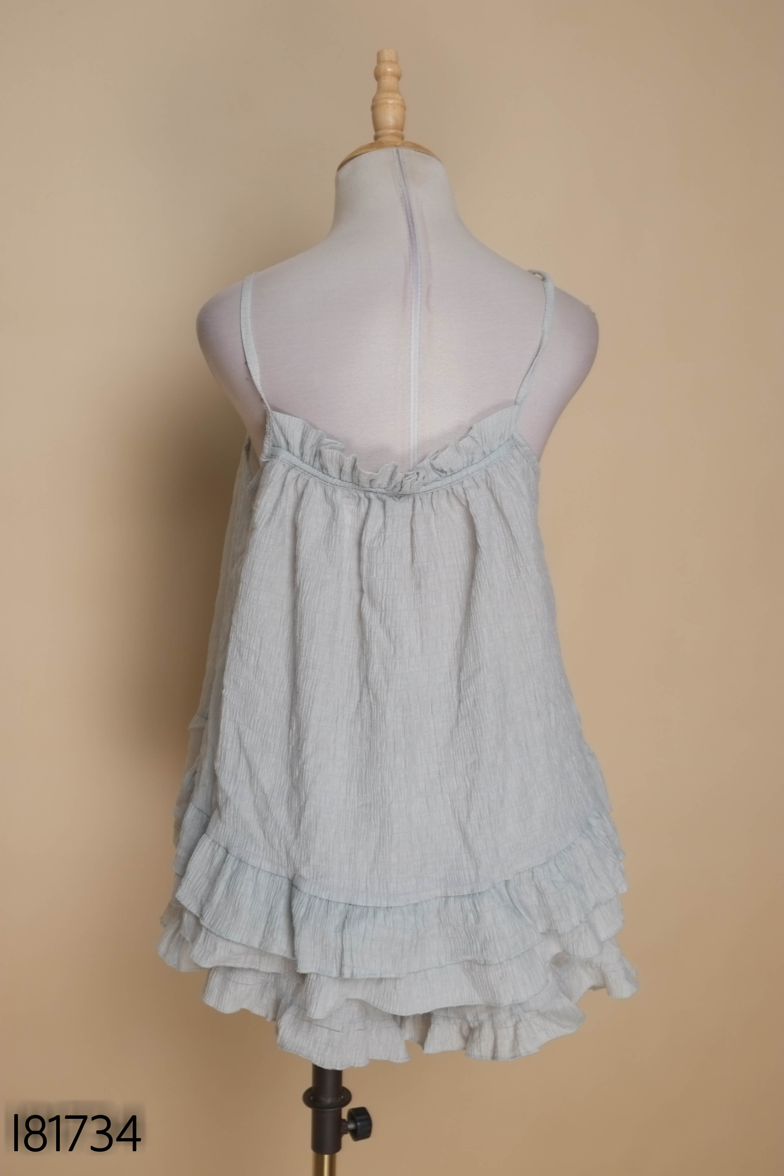 Set áo hai dây + quần short xanh min