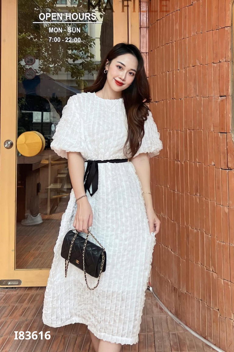 Váy trắng MA FILLE voan bèo