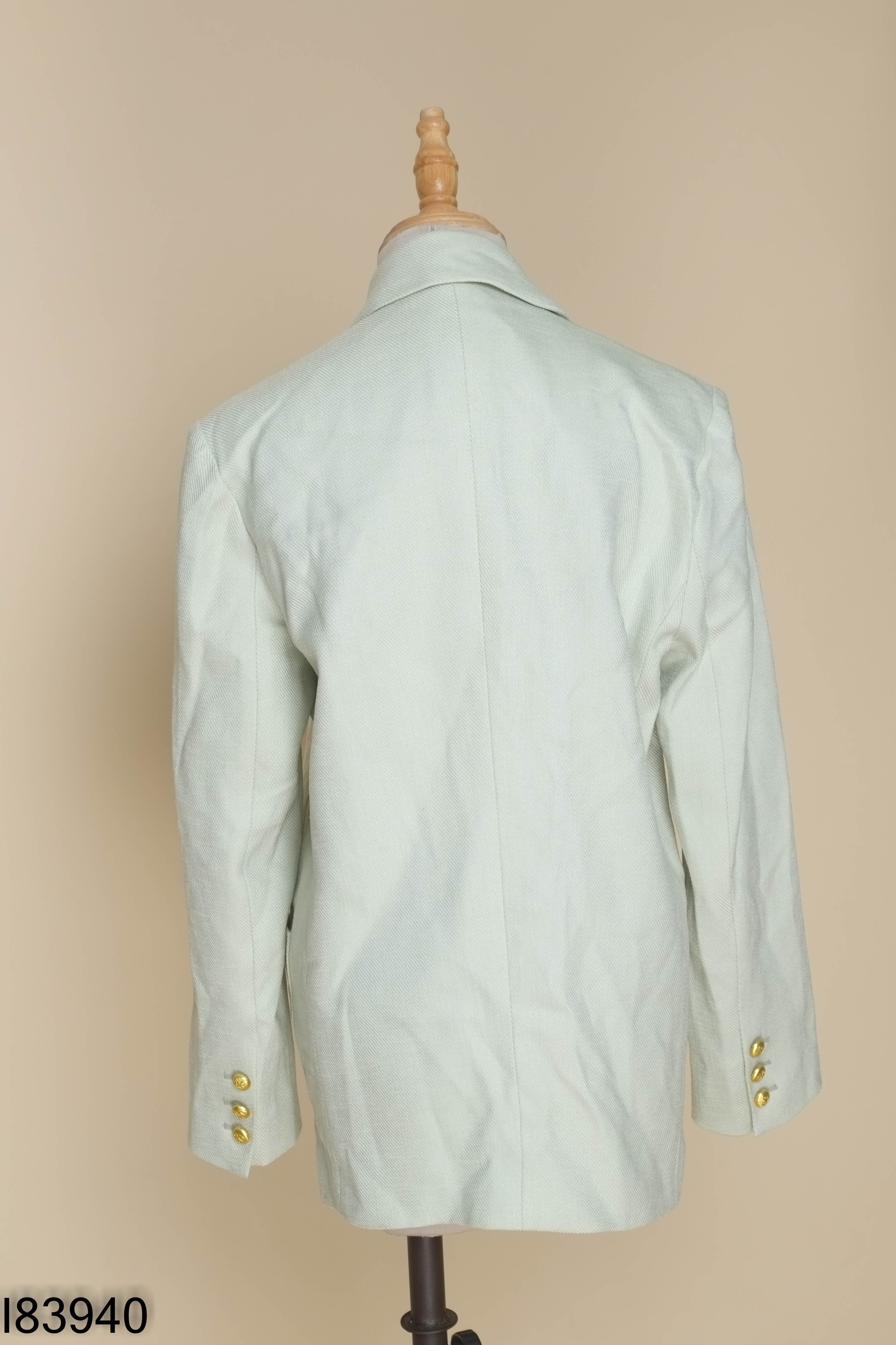 Áo khoác vest dạ xanh