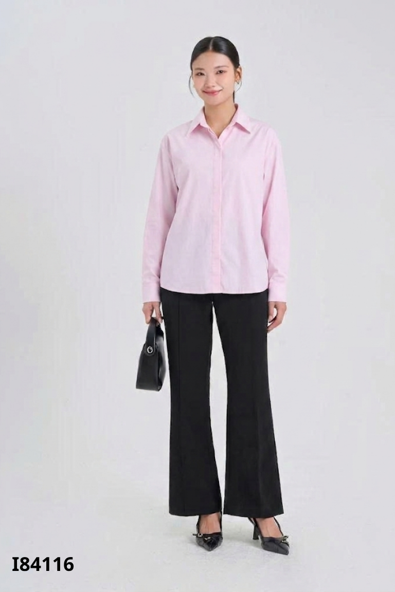 Áo sơ mi hồng LINH GIANG DESIGN