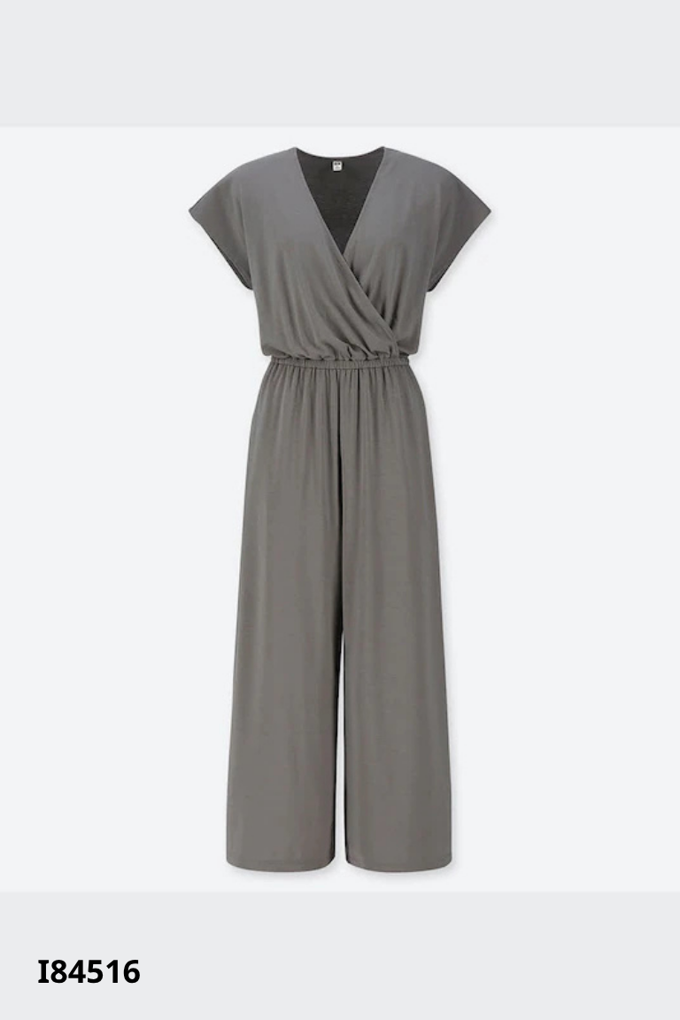 Jumpsuits UNIQLO xanh chéo ngực