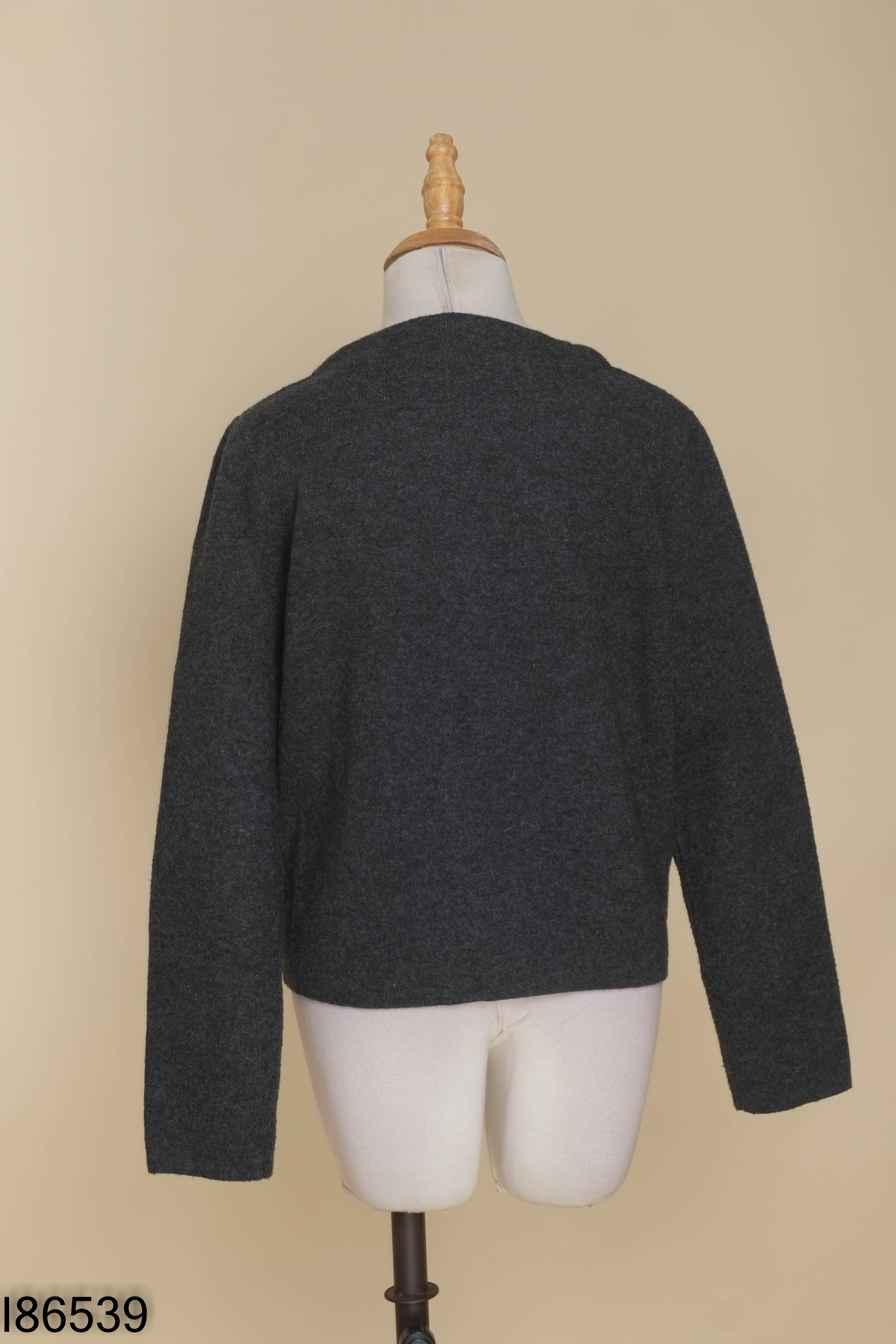 Áo len cardigan xám ZARA trơn