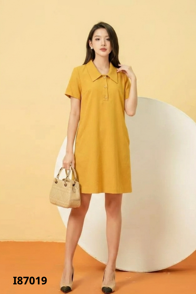 Váy MÉO vàng nhỡ