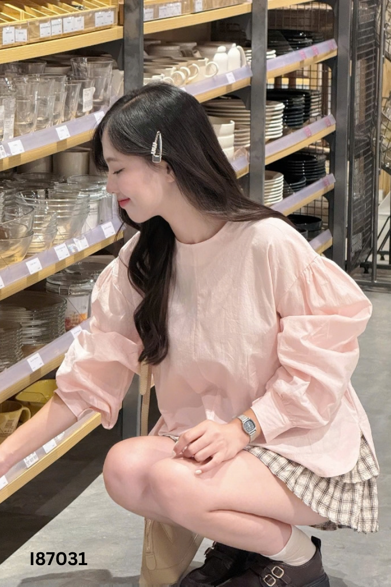 Áo sơ mi MIHO STUDIO hồng đào