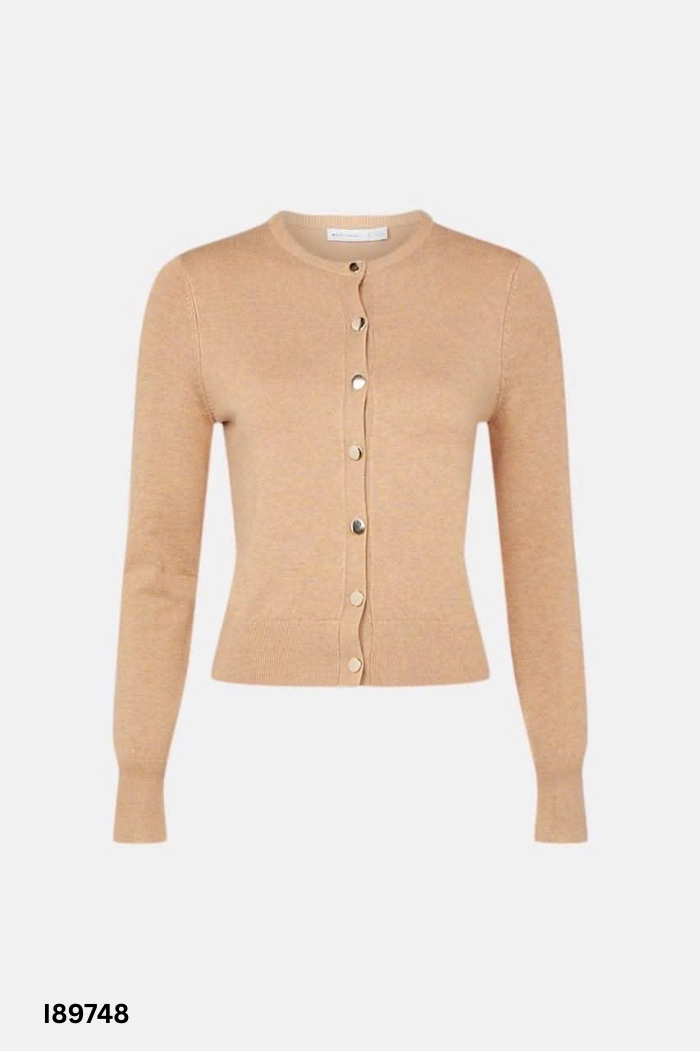 Cardigan nâu mỏng WAREHOUSE