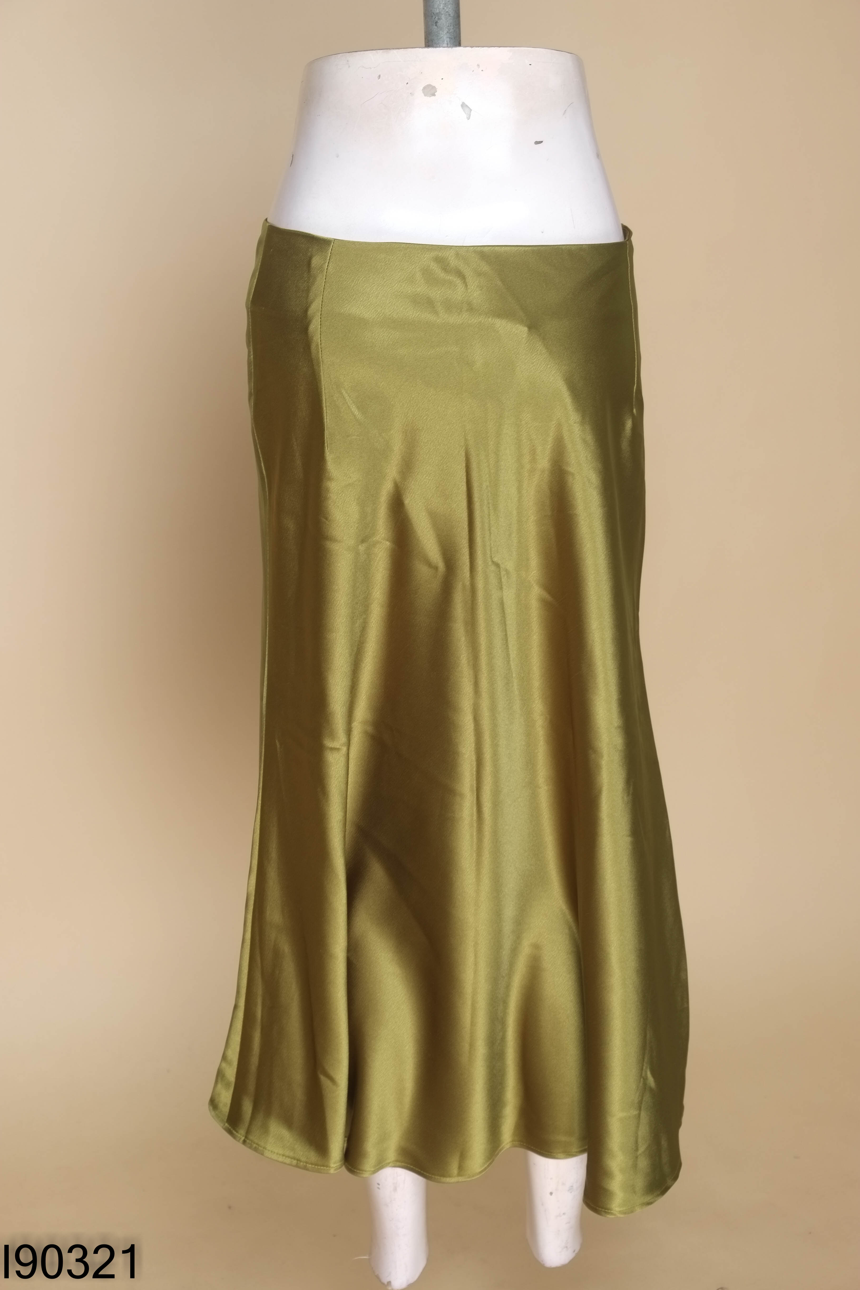 NEWTAG FASHION chân váy lụa xanh