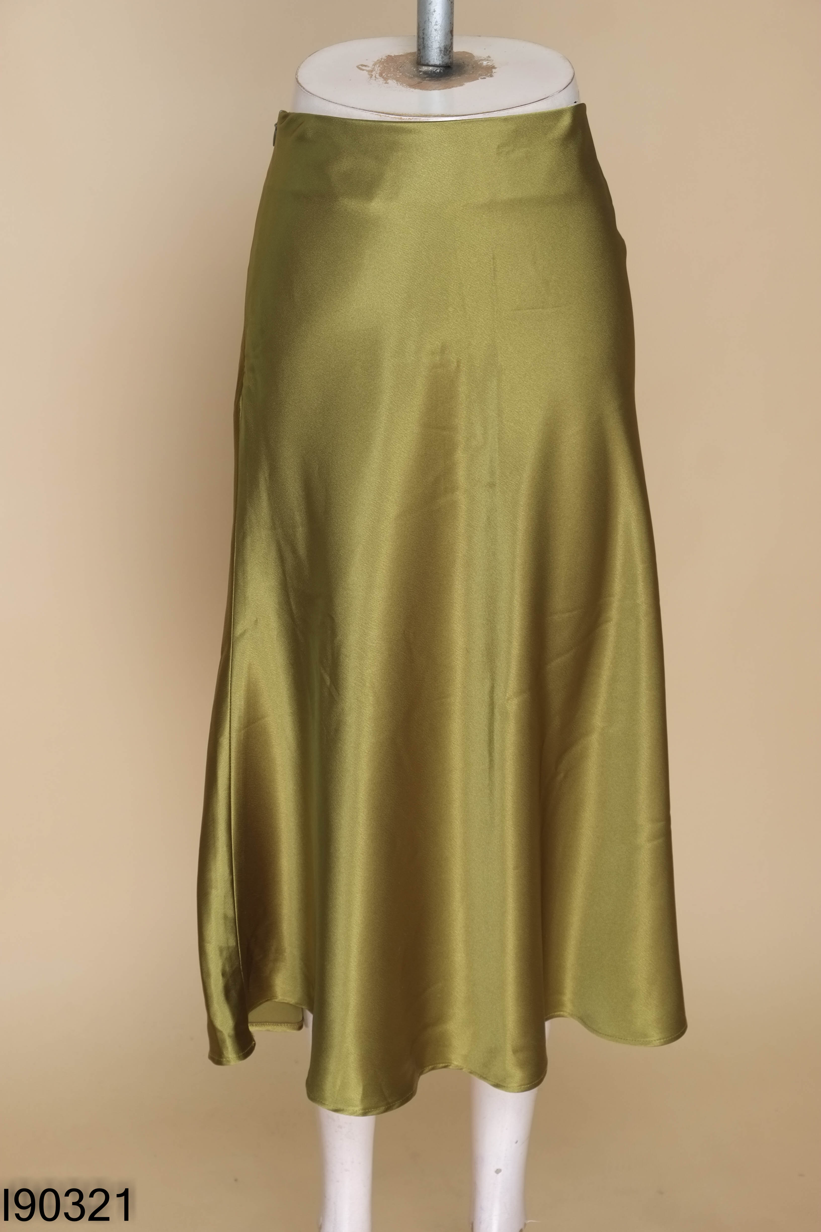 NEWTAG FASHION chân váy lụa xanh