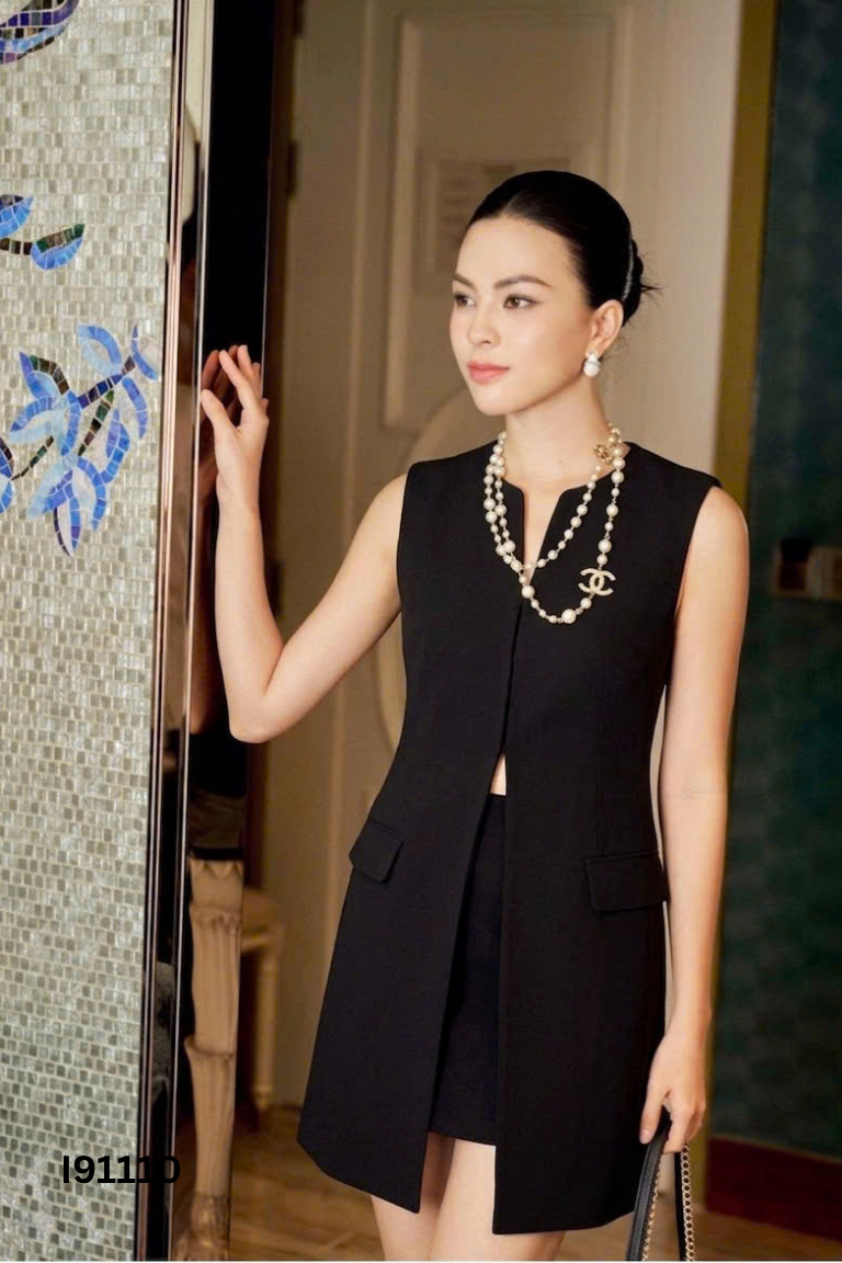 Áo khoác IVY MODA đen suông