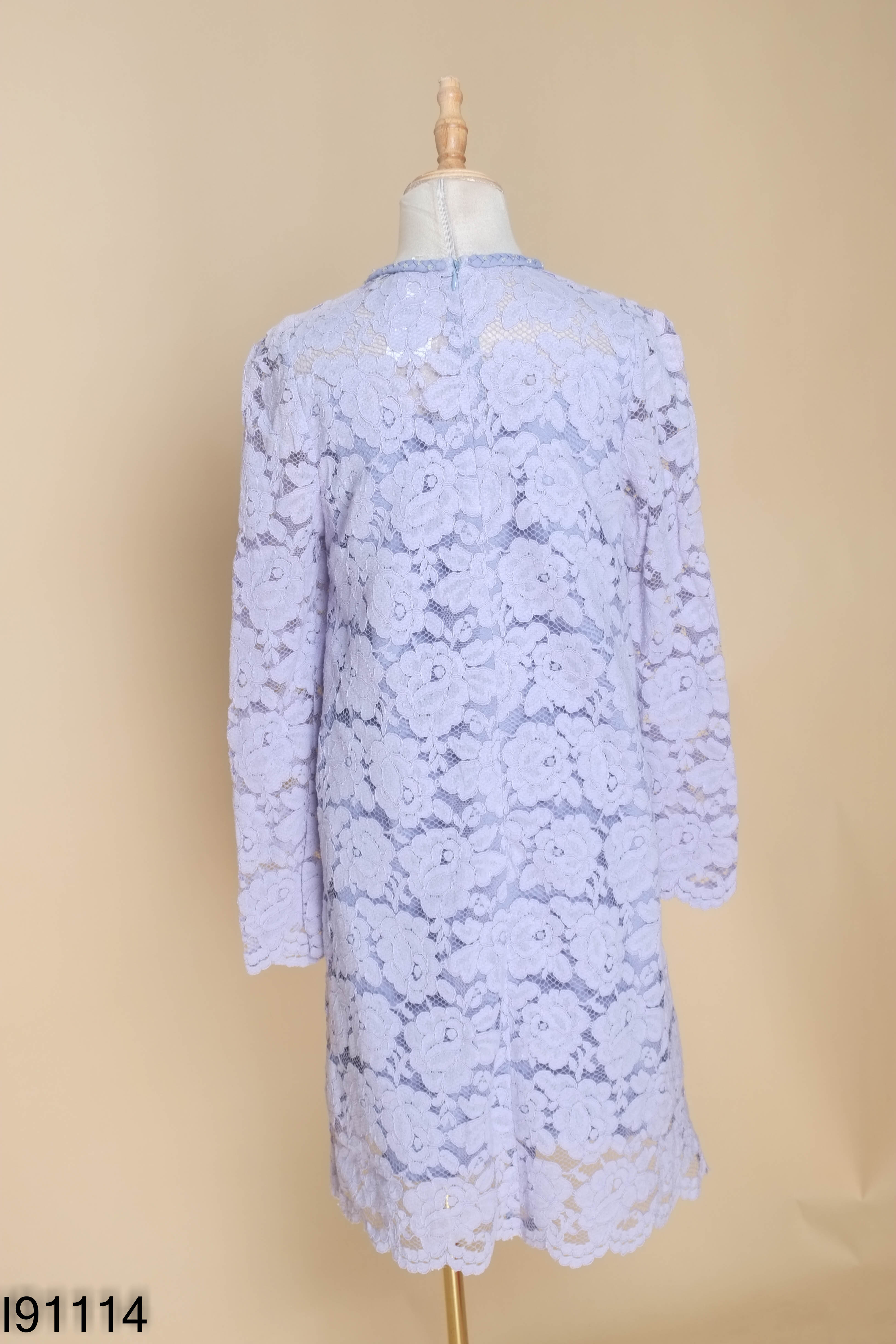 Váy ELISE ren xanh đính hạt
