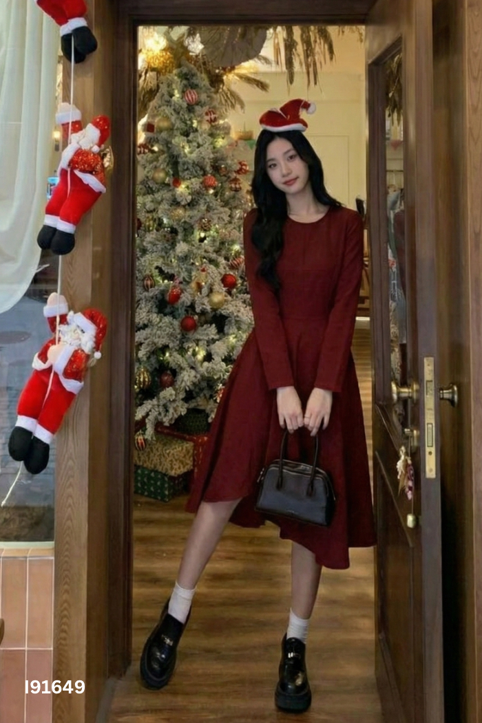 Váy VERO MODA đỏ tím