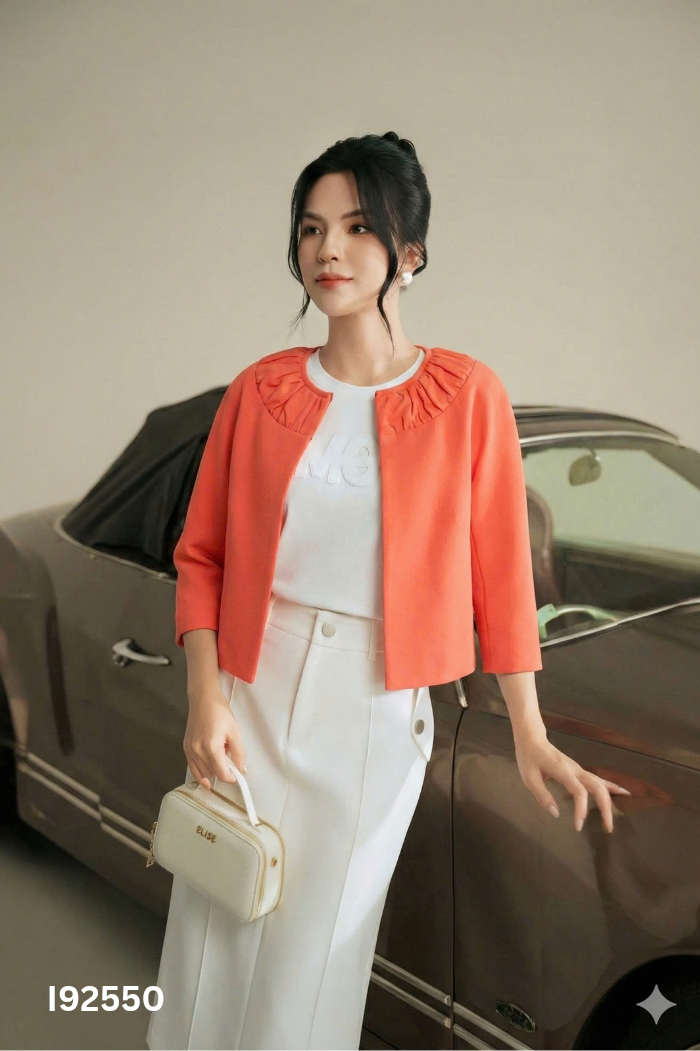 Áo ELISE cam cài khuy