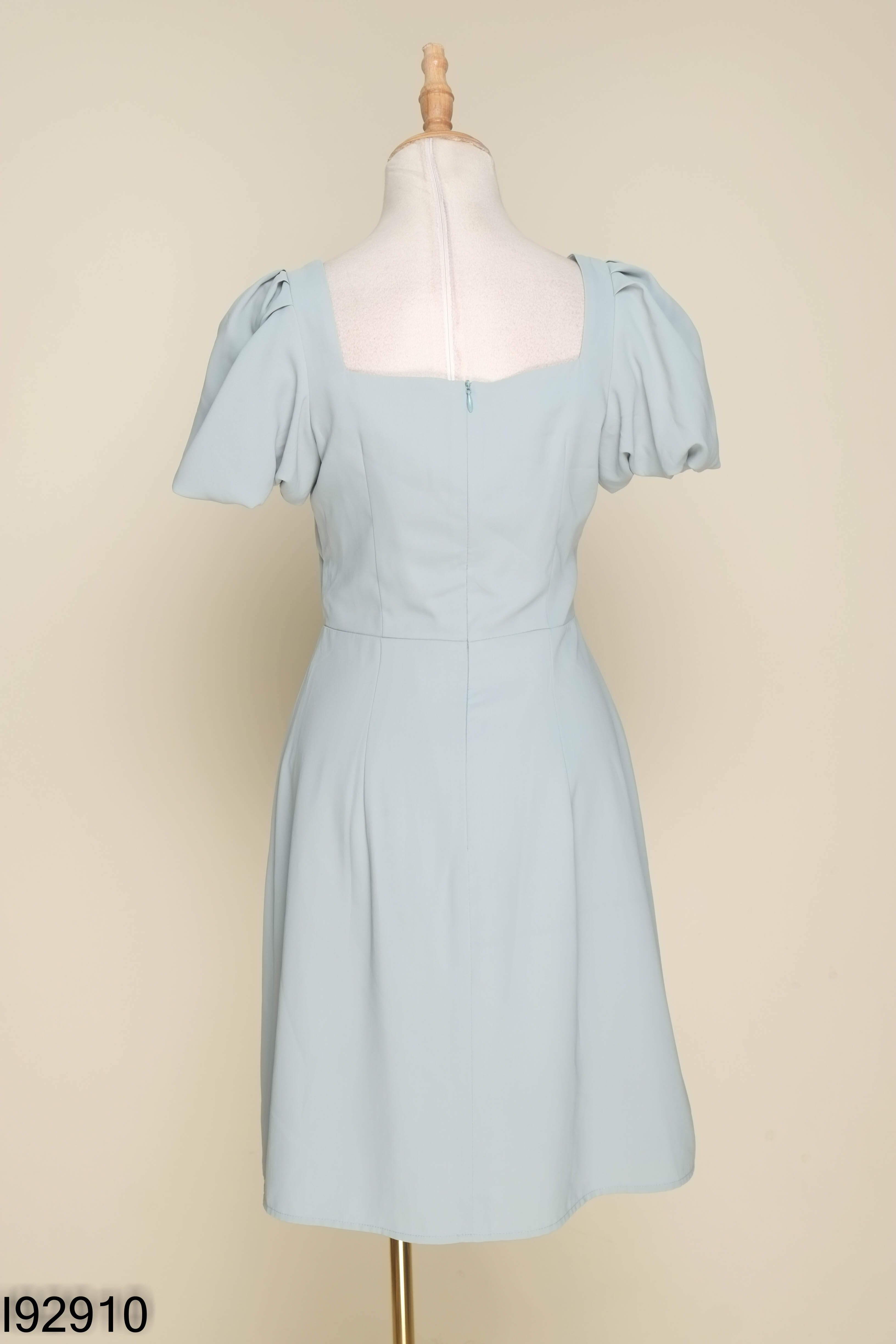 Váy xanh ADORE DRESS tay phồng