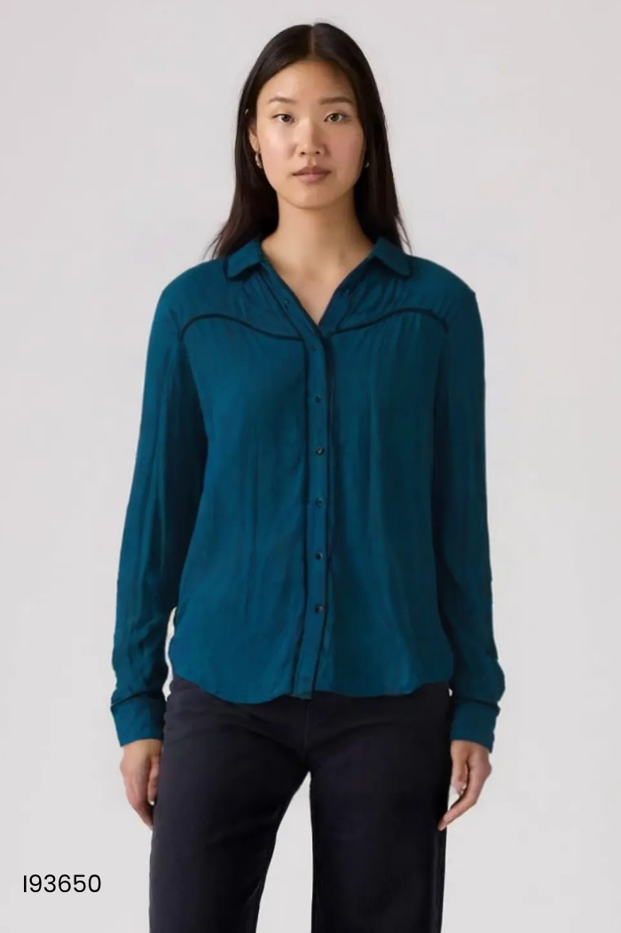 Áo sơ mi STRADIVARIUS xanh