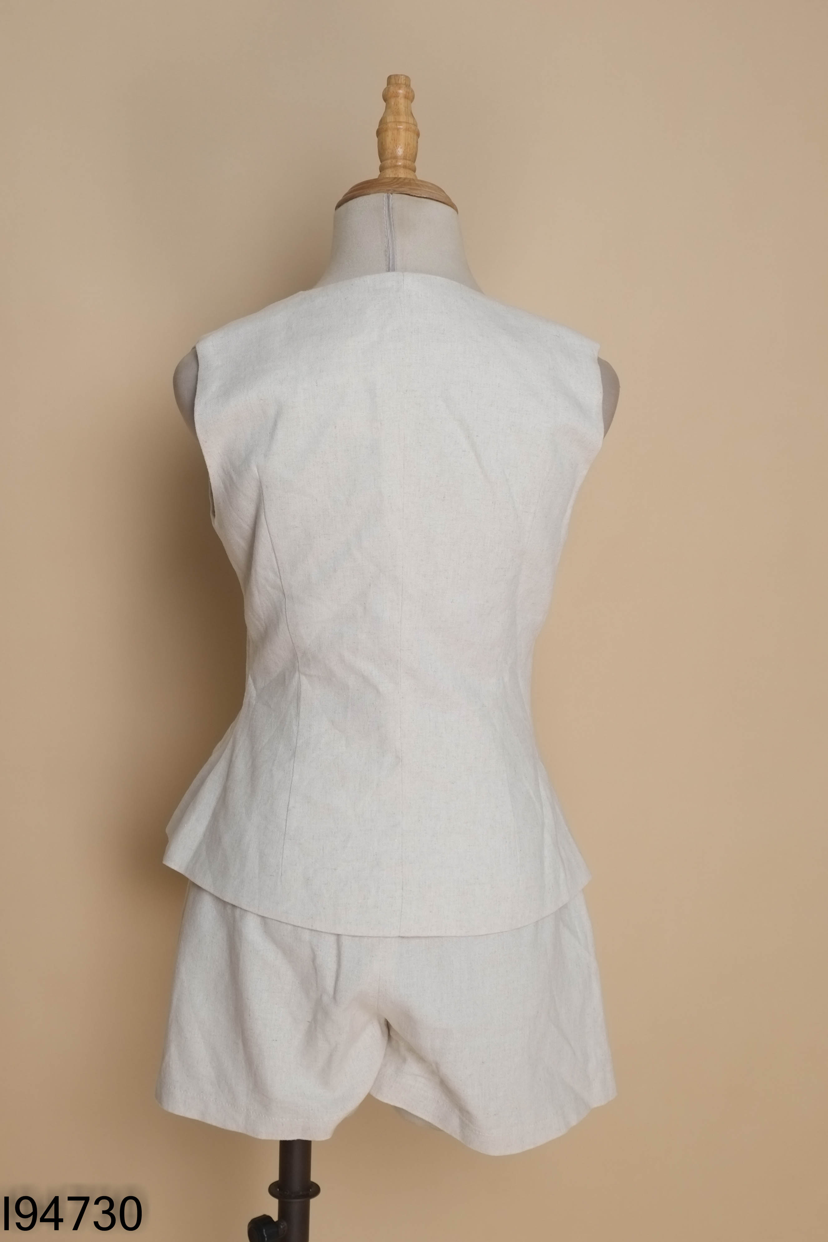 Set Áo gile linen PARAMO be + quần shorts