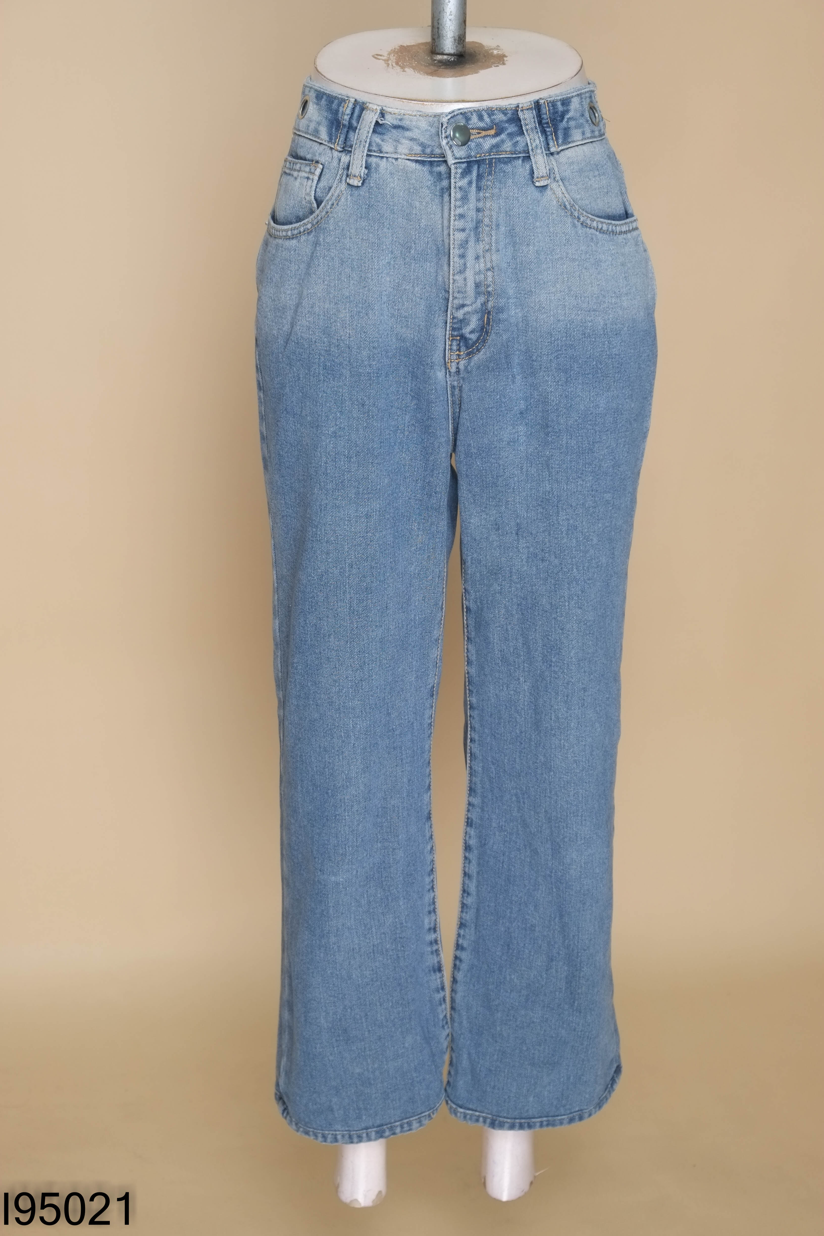 Quần jeans KAYLIN xanh trơn