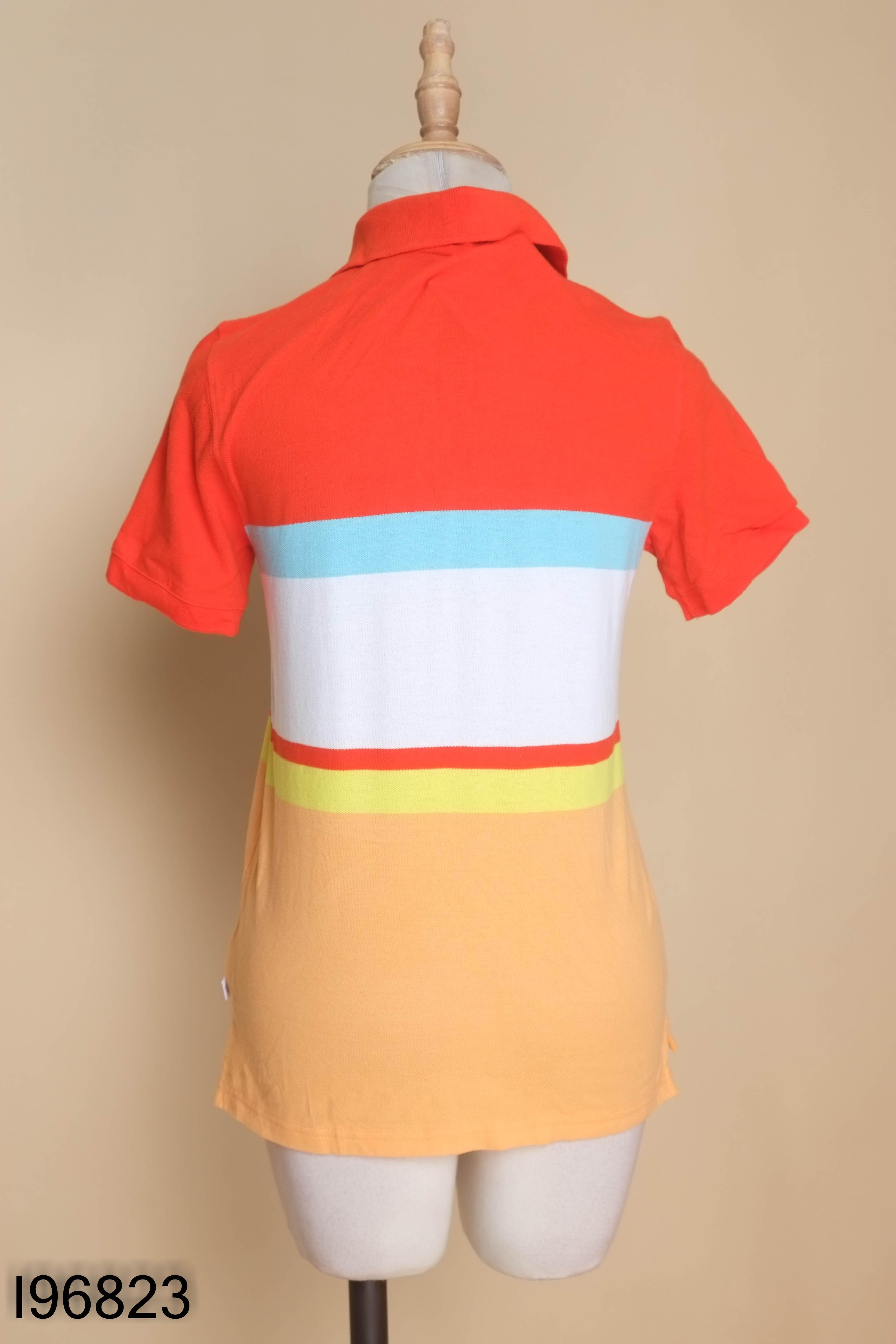Áo polo GAP đỏ kẻ trắng vàng