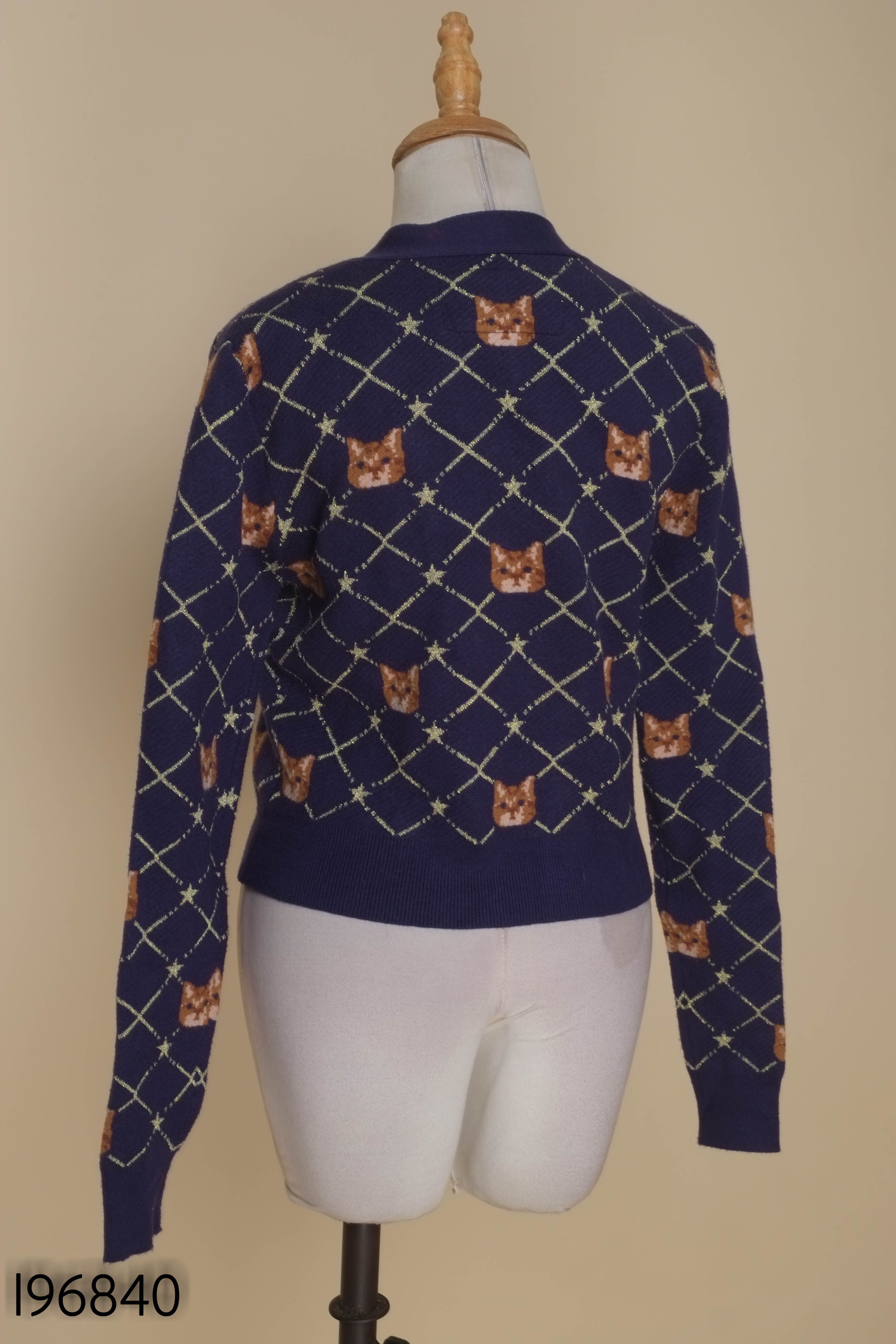 Cardigan len xanh BANANA CICI kim tuyến