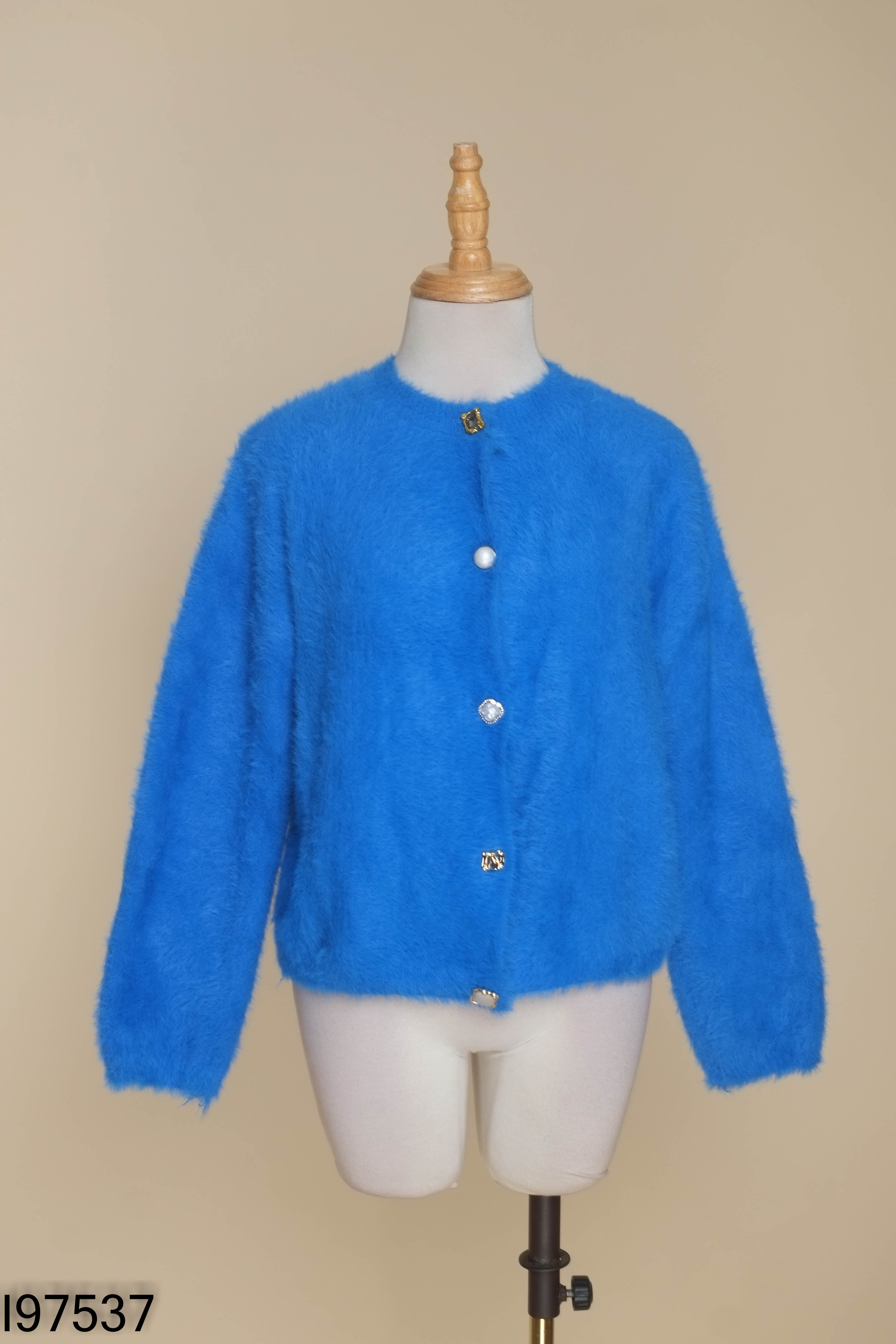 Áo len cardigan xanh dương