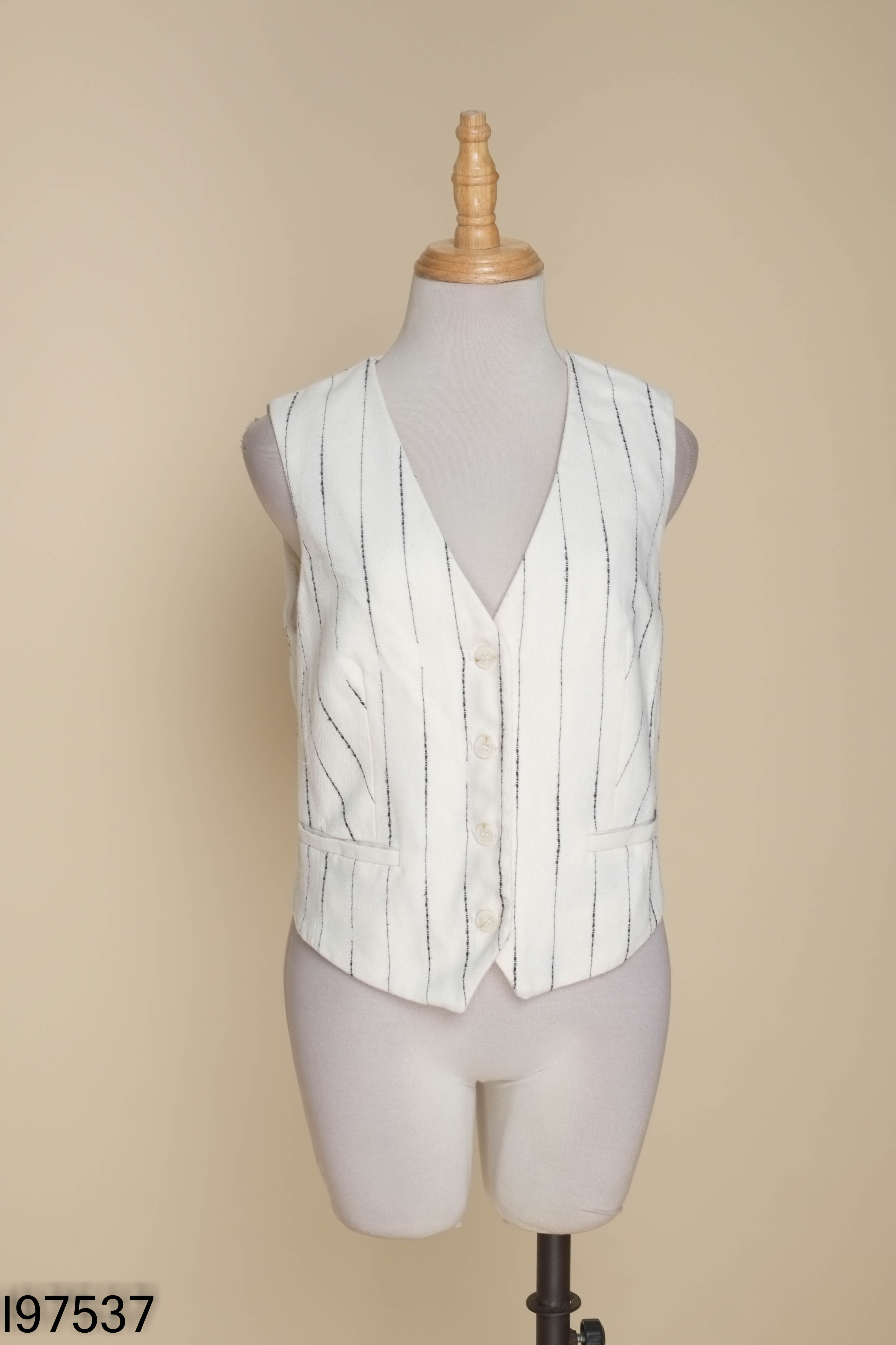 Áo vest be kẻ