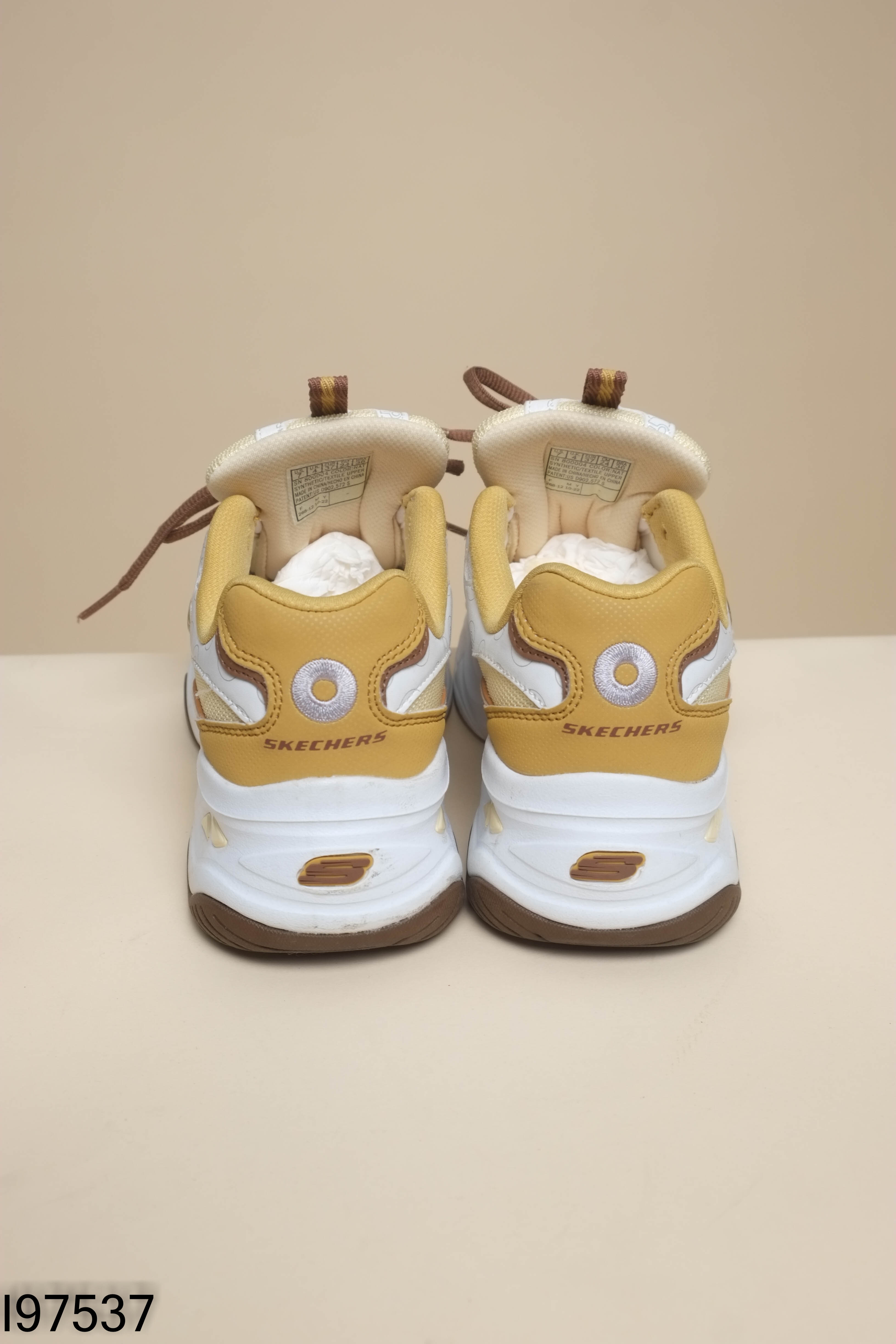 Giày thể thao SKECHERS trắng vàng