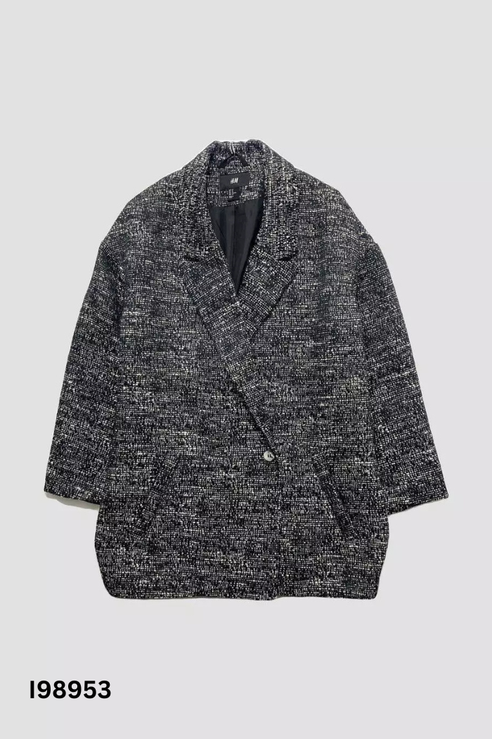 Áo dạ xám HM cổ vest (sờn nhẹ)