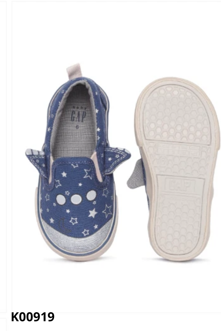 Giafy xanh than GAP họa tiết KIDS