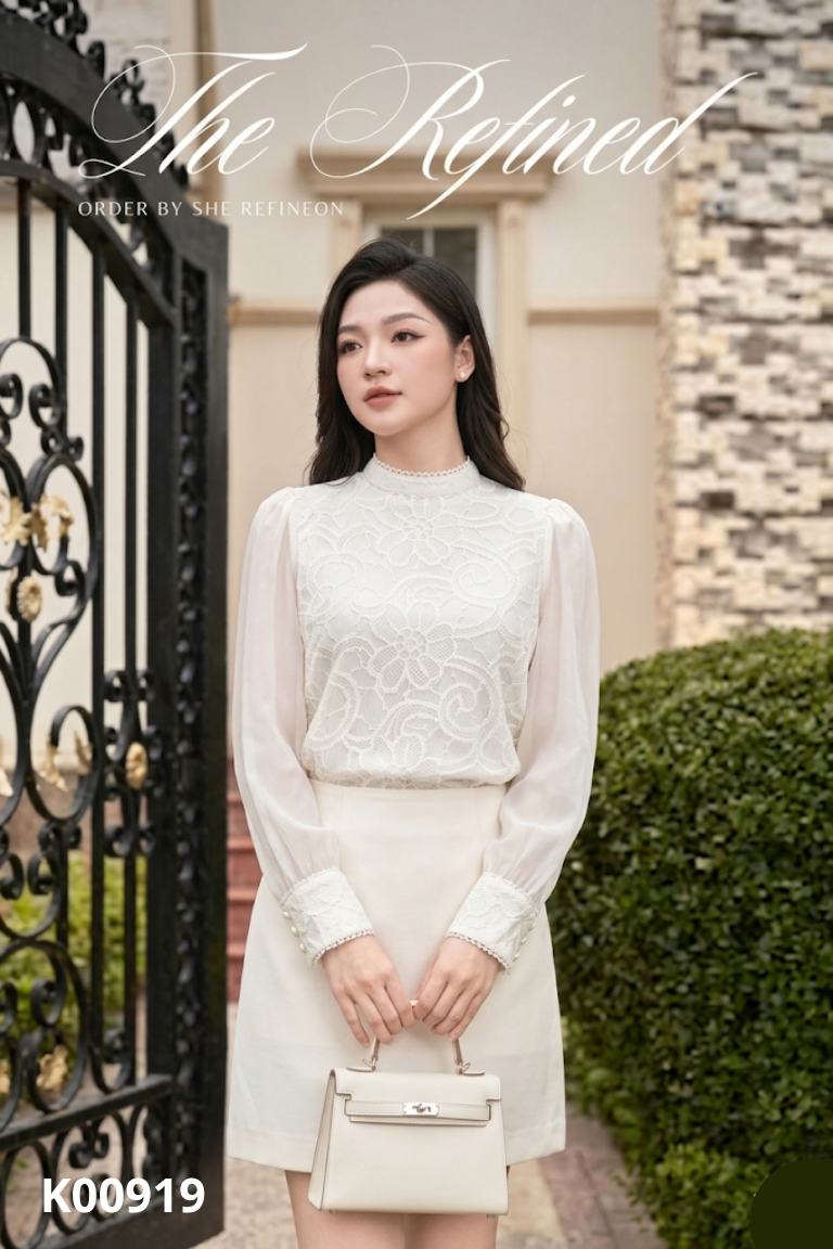 Áo ren be CCHAT phối tay voan
