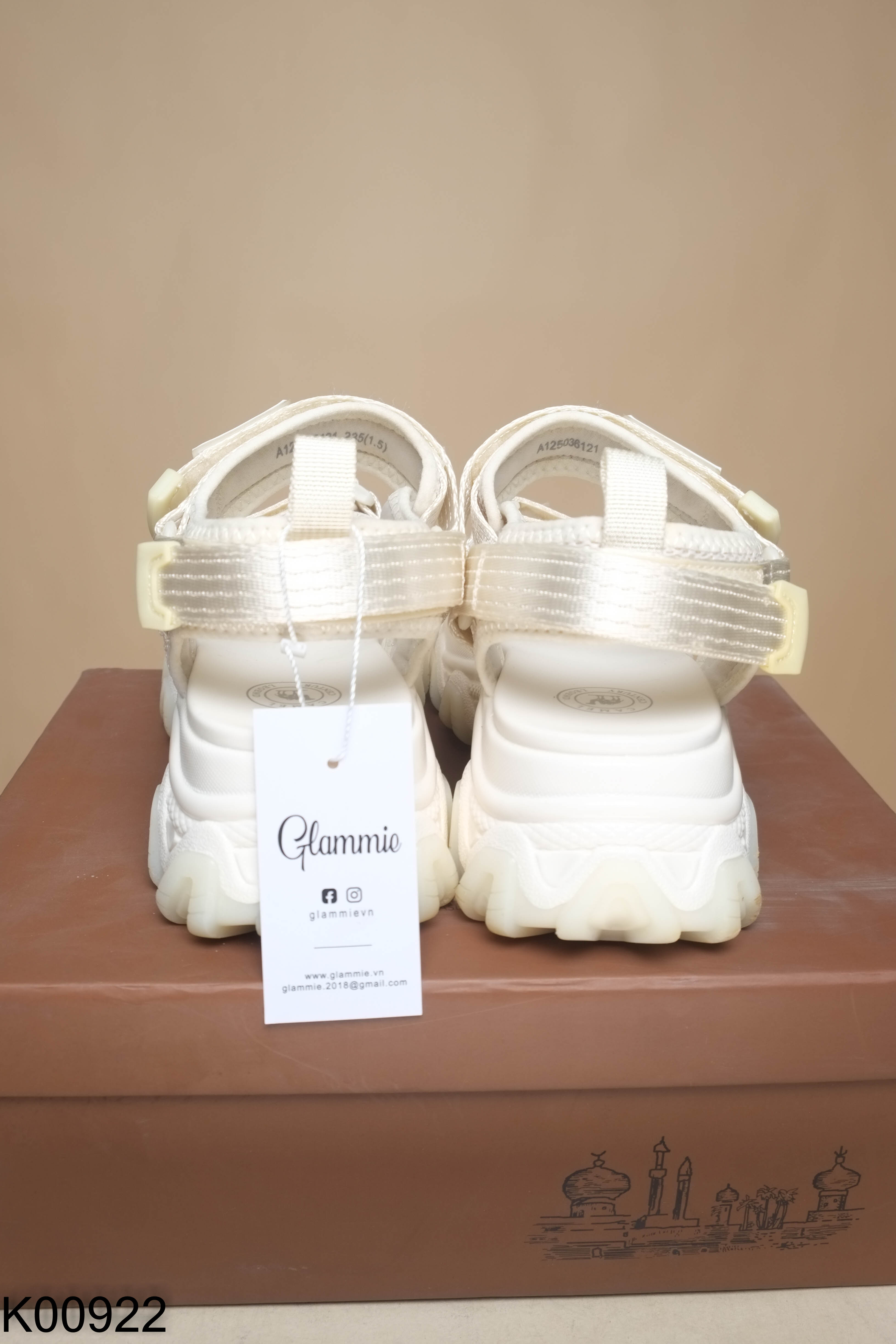 Sandals CAMEL be quai ngang