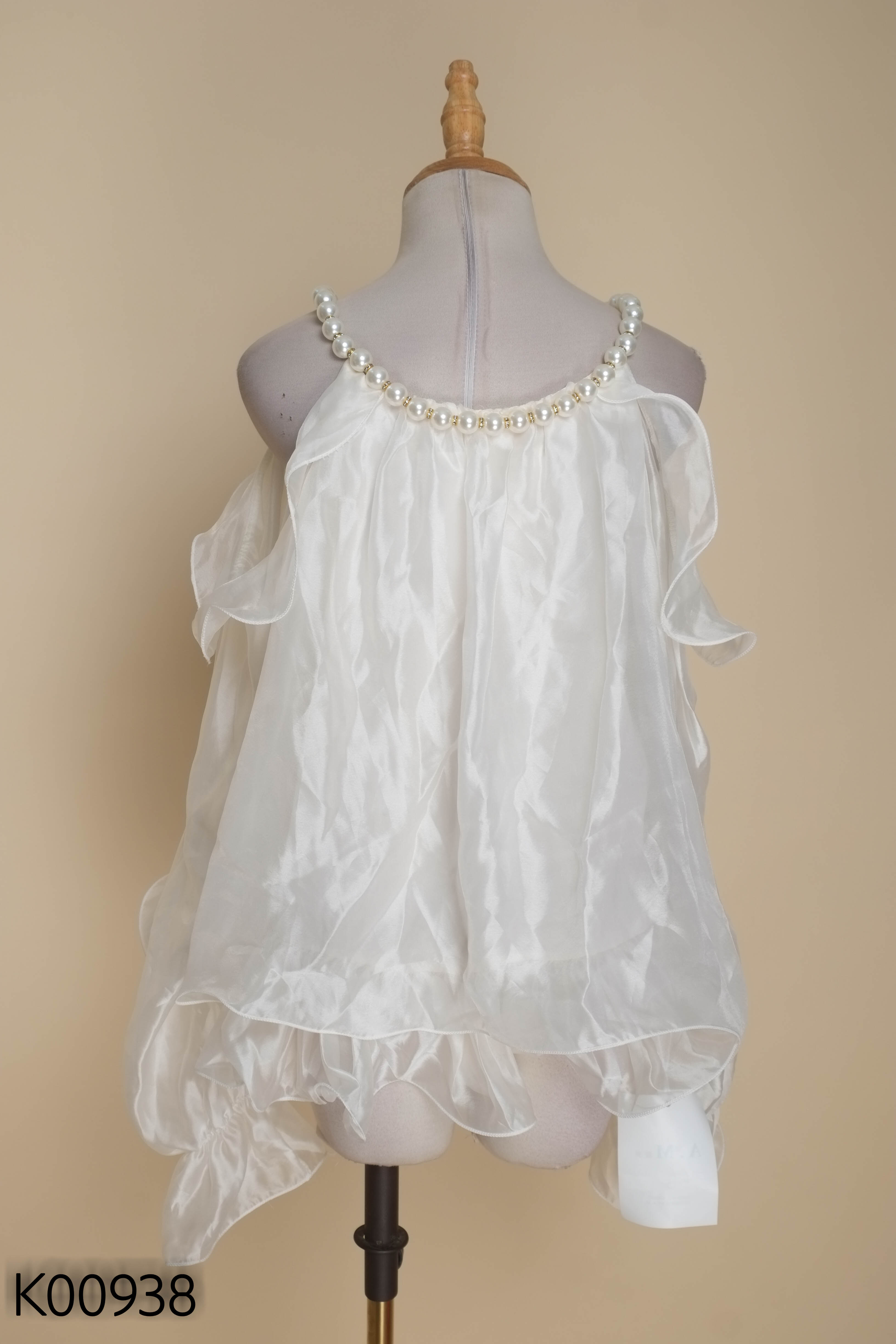 Áo babydoll voan be cổ ngọc