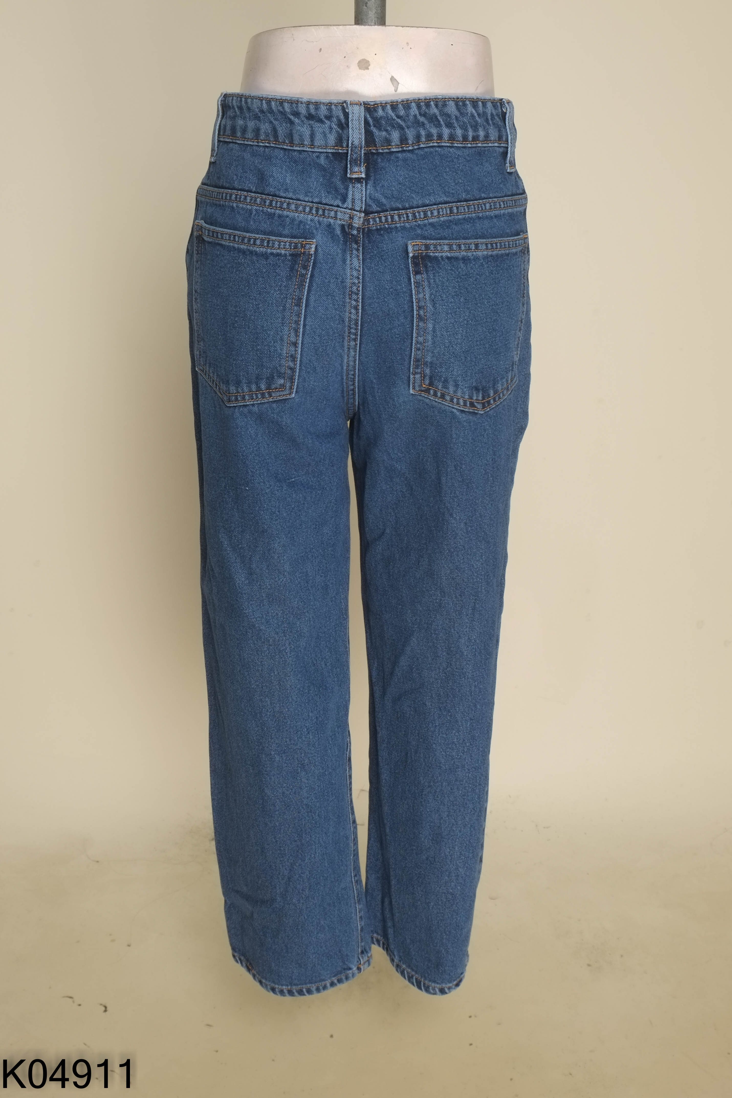 Quần baggy jeans xanh