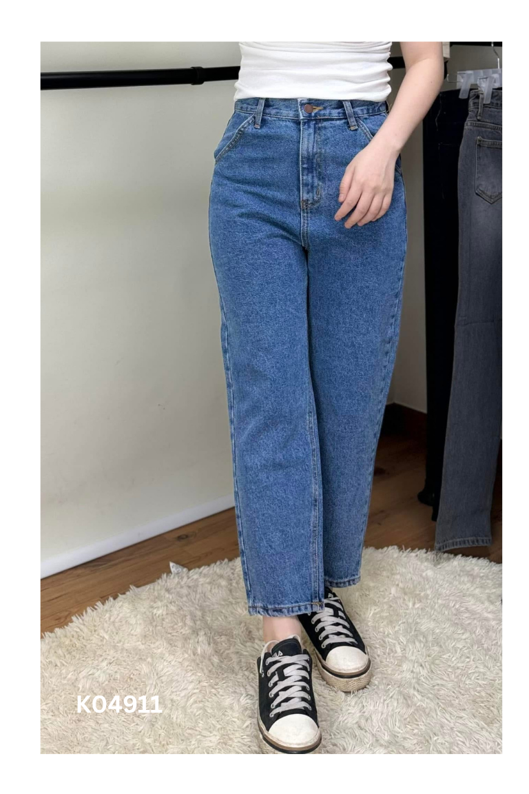 Quần baggy jeans xanh