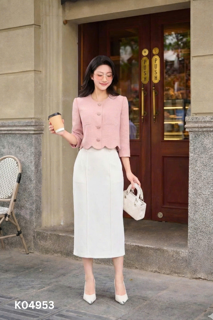 Chân váy VERO MODA trắng