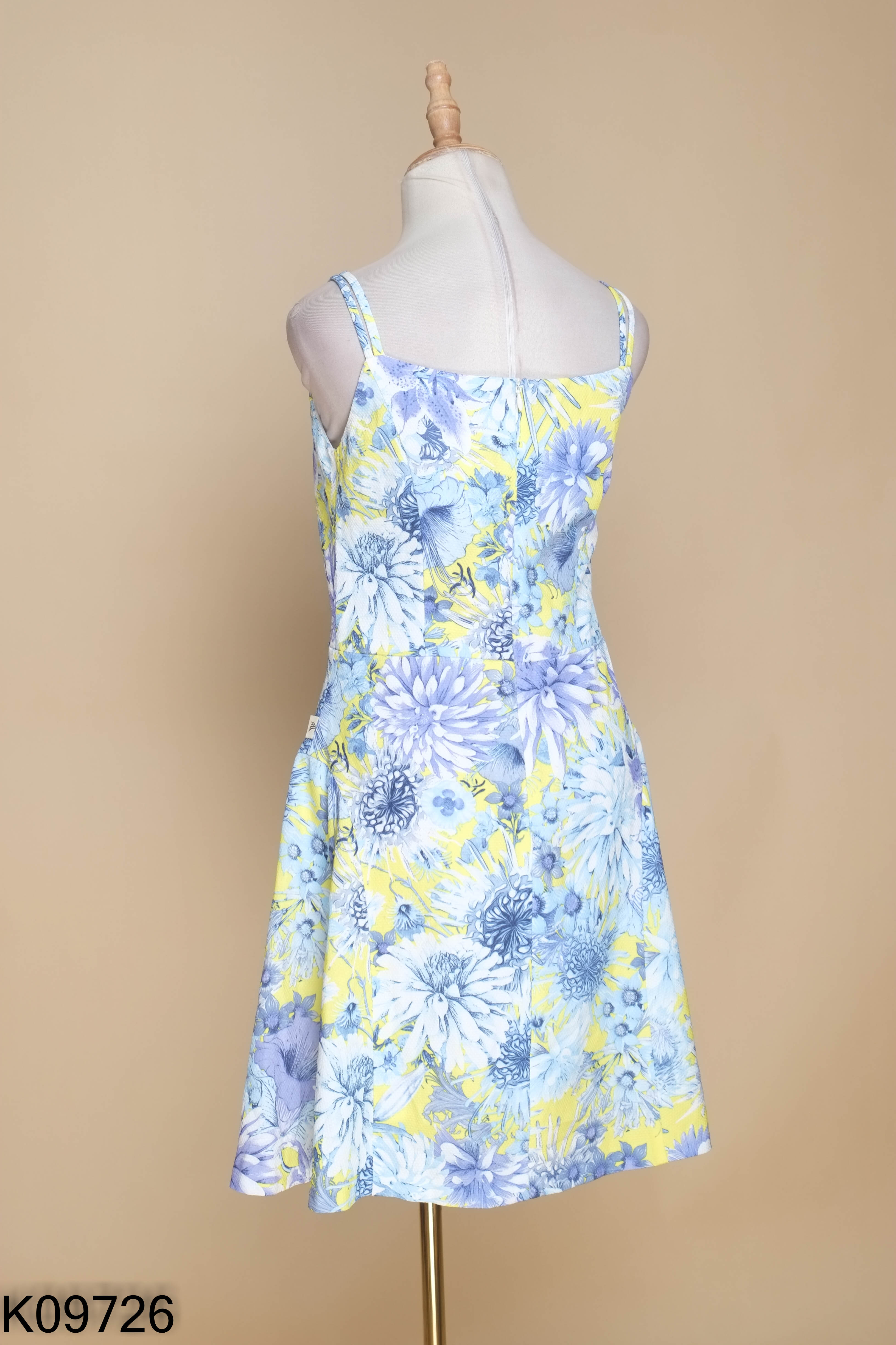 Váy IVY MODA xanh họa tiết