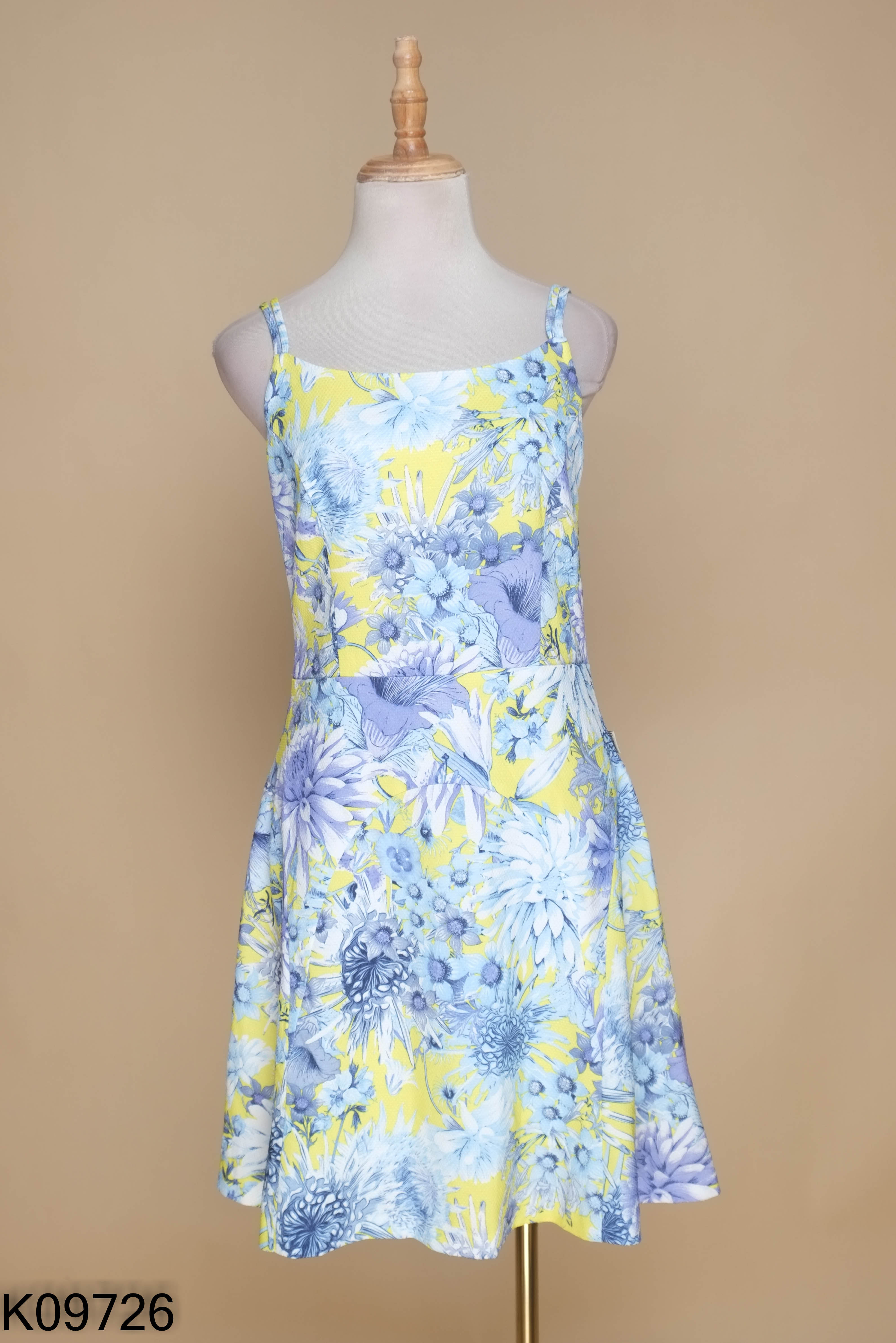 Váy IVY MODA xanh họa tiết