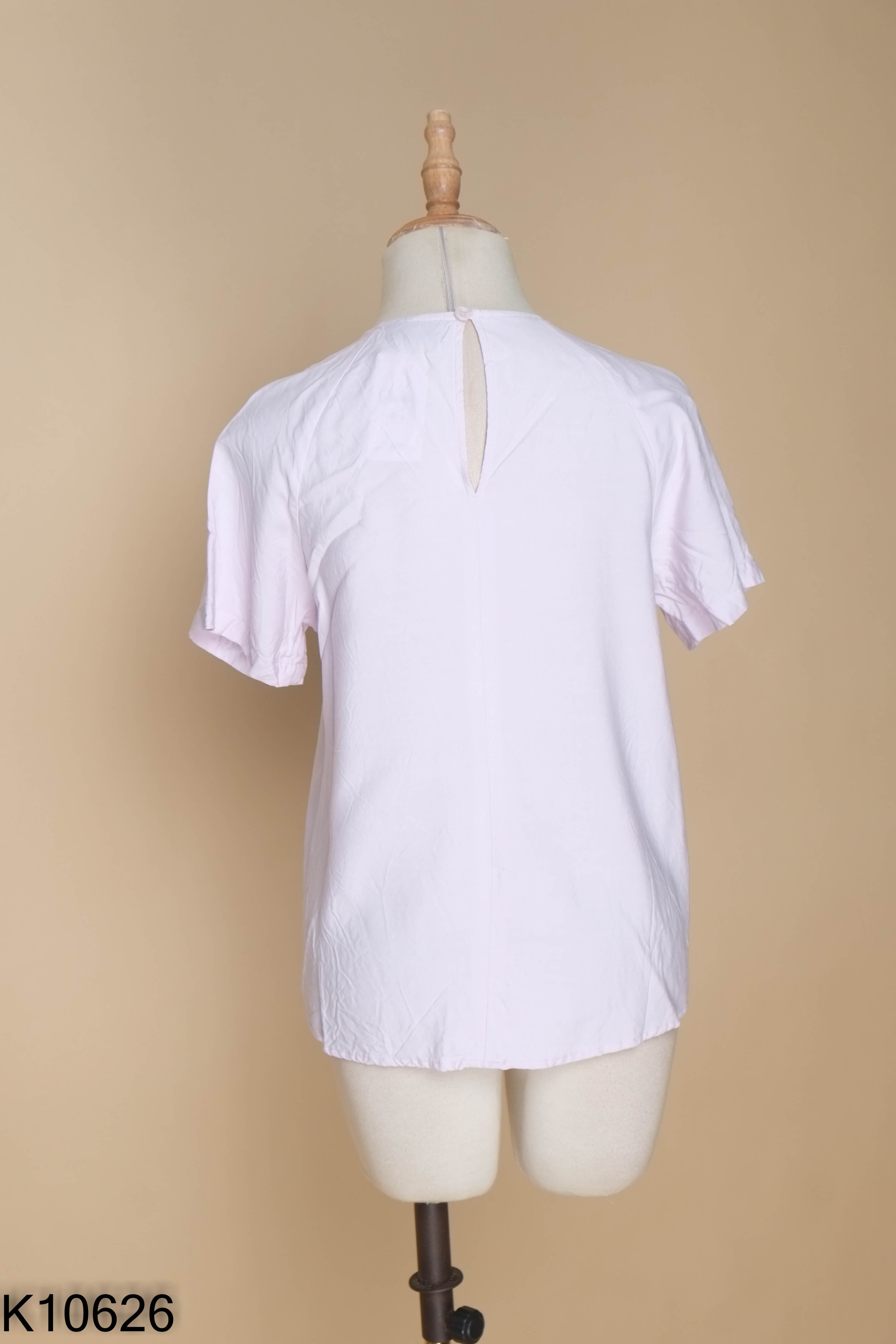 Áo ROUTINE tím xếp ly