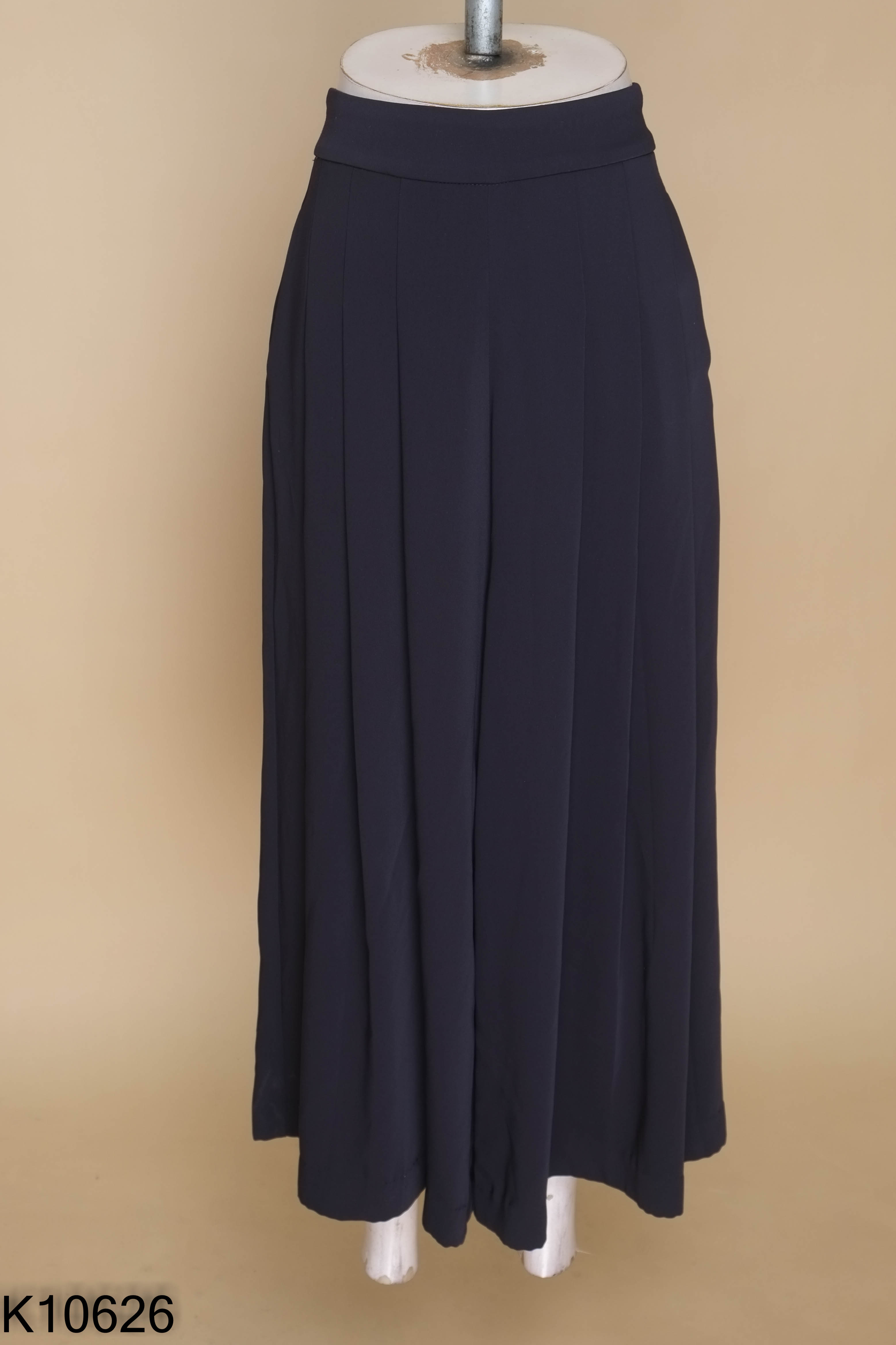 Quần culottes vải xanh than