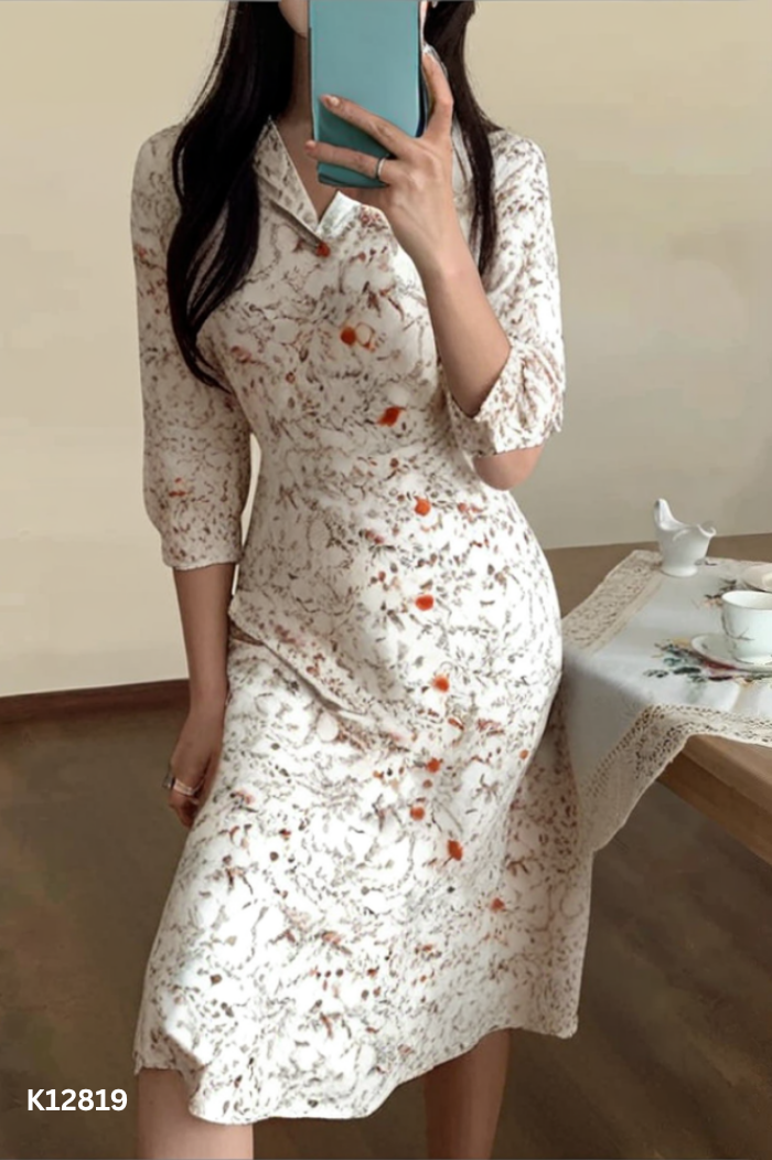 Váy be hoa LALYA phối cúc