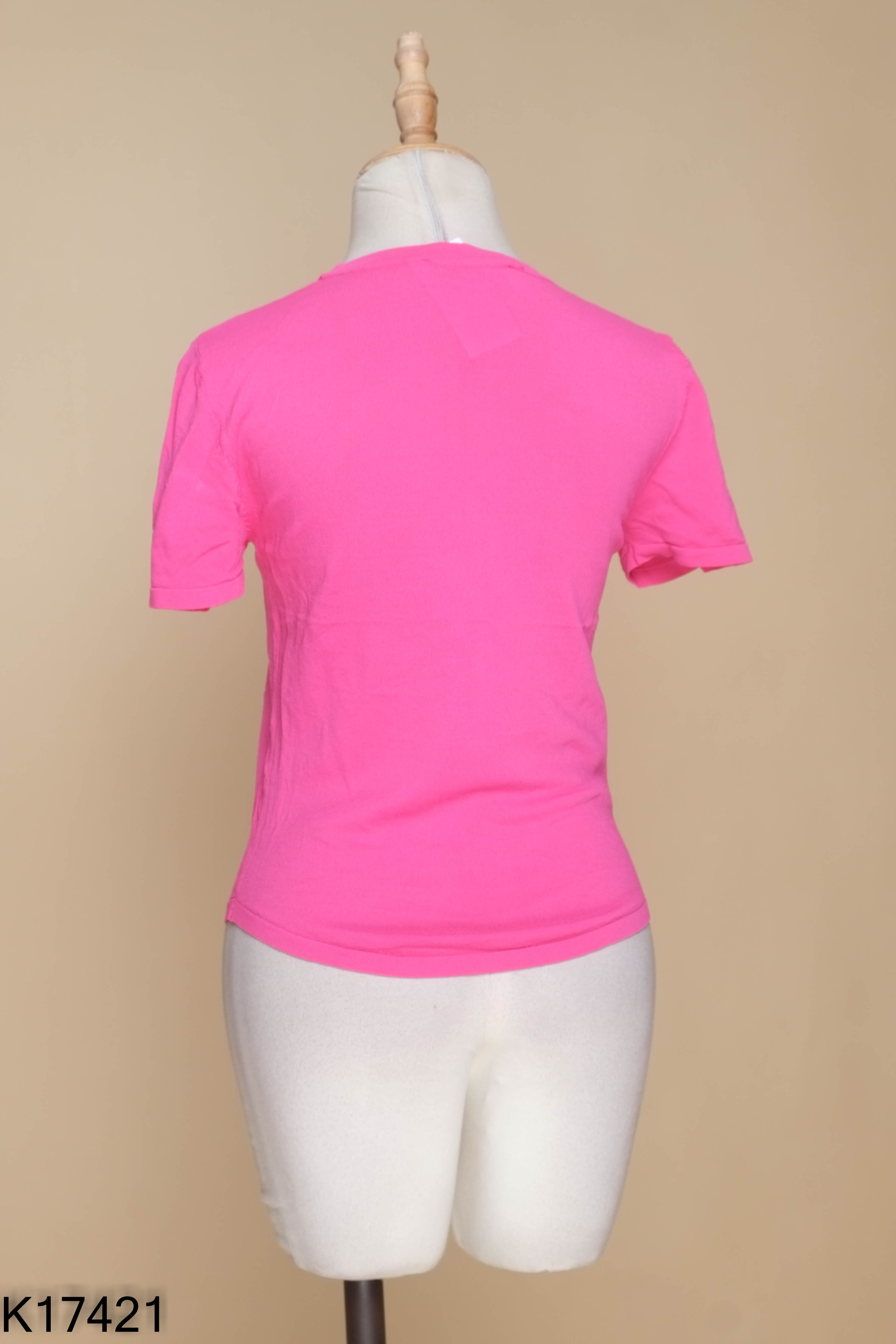 Áo thun ZARA hồng cộc tay