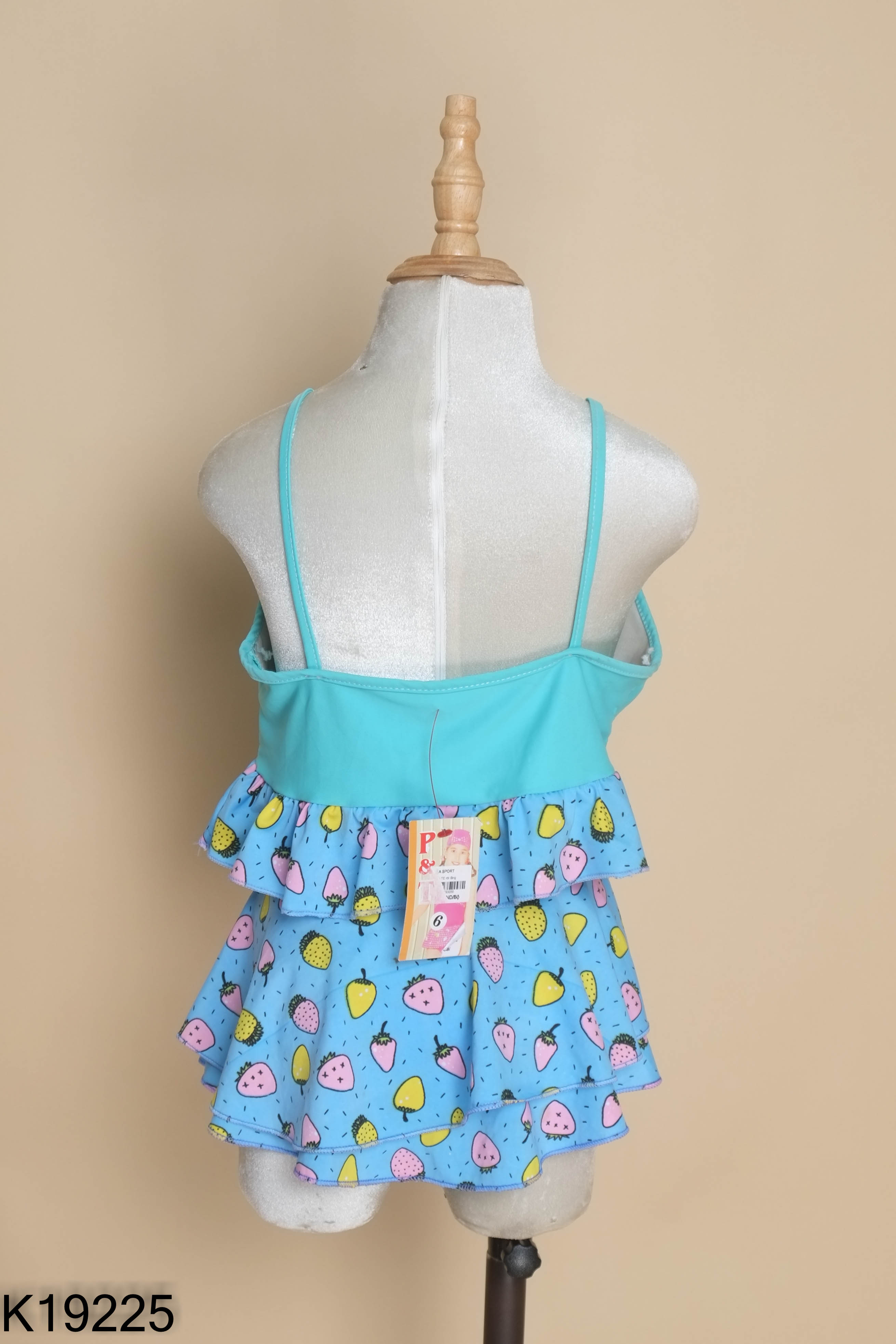 NEWTAG Set bikini xanh họa tiết kid