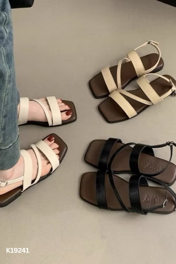 Dép quai be đế nâu