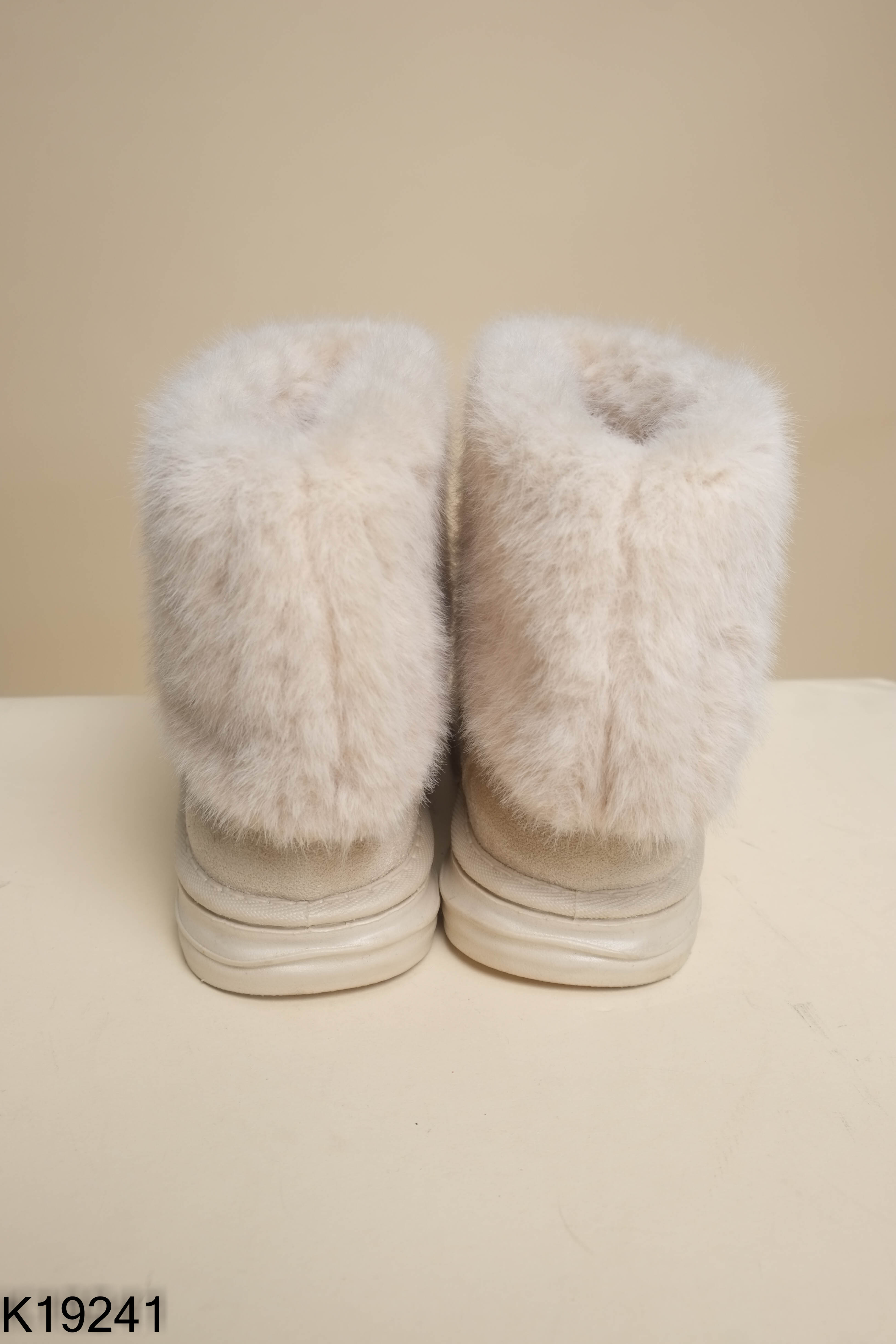 Boots kem da lộn cổ lông KIDS