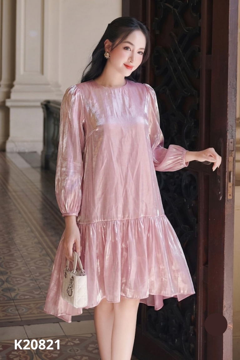 Váy hồng voan JOVEN
